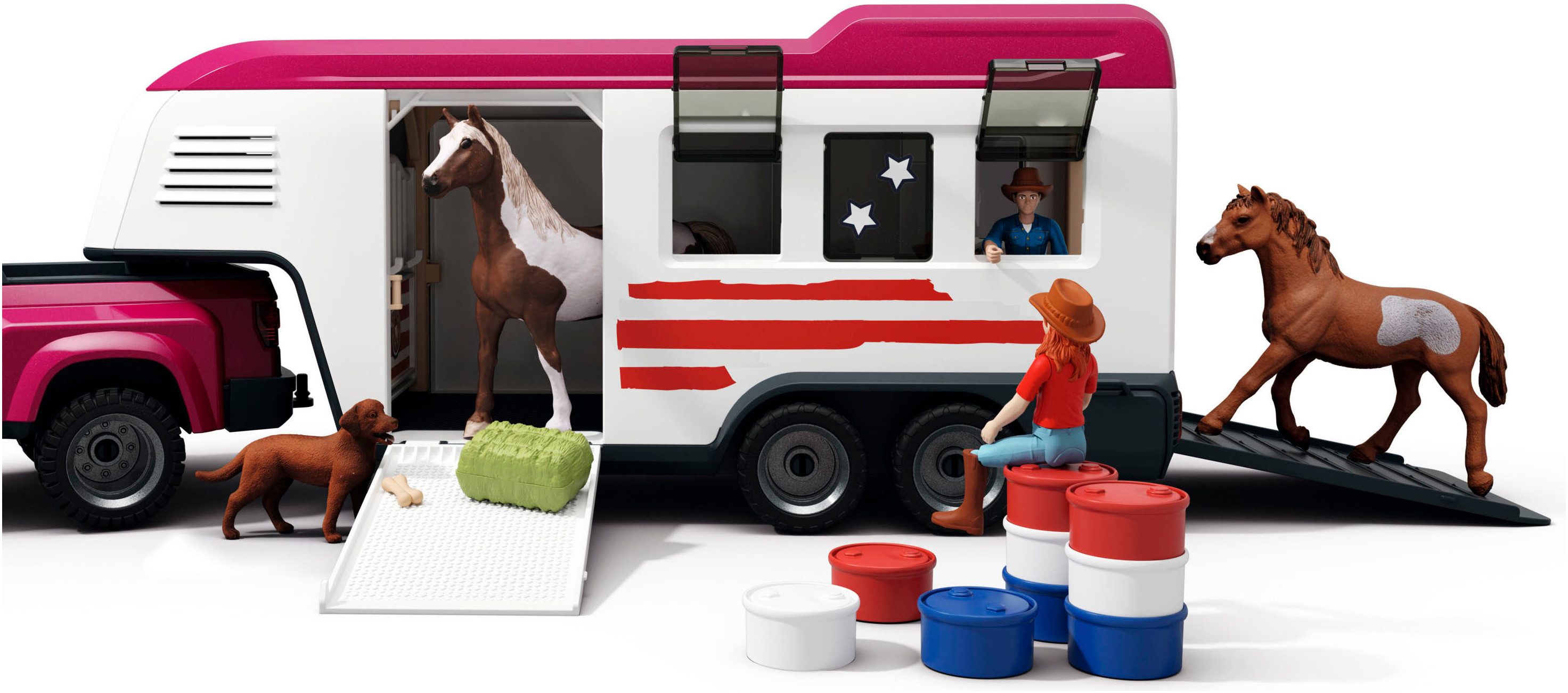 Schleich® Speelfiguur HORSE CLUB, Lakeside Truck mit Anhänger (42705)