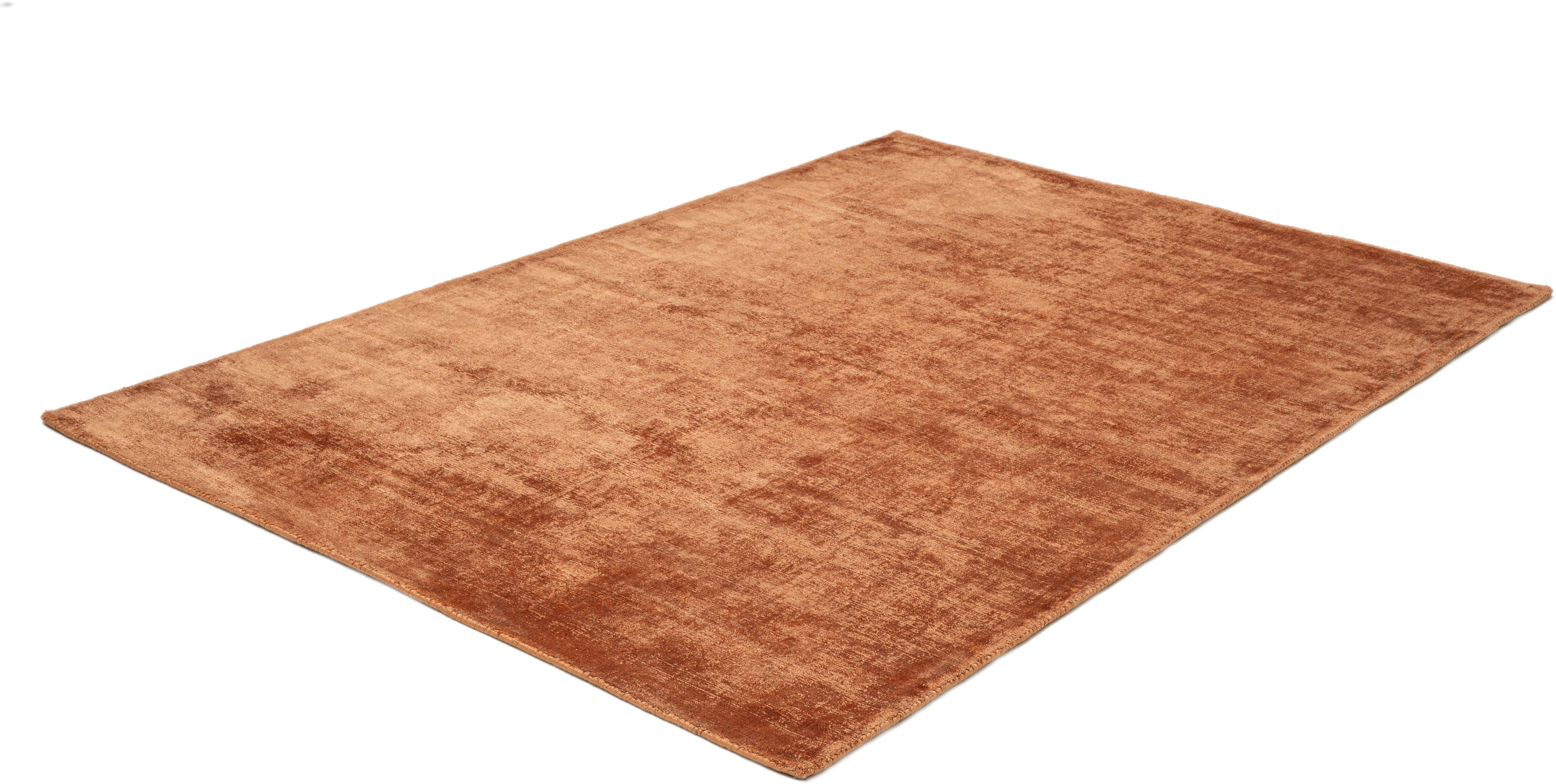 TOM TAILOR HOME Vloerkleed Shine uni Handgeweven vloerkleed, 100% viscose, met de hand geweven, met elegante glans