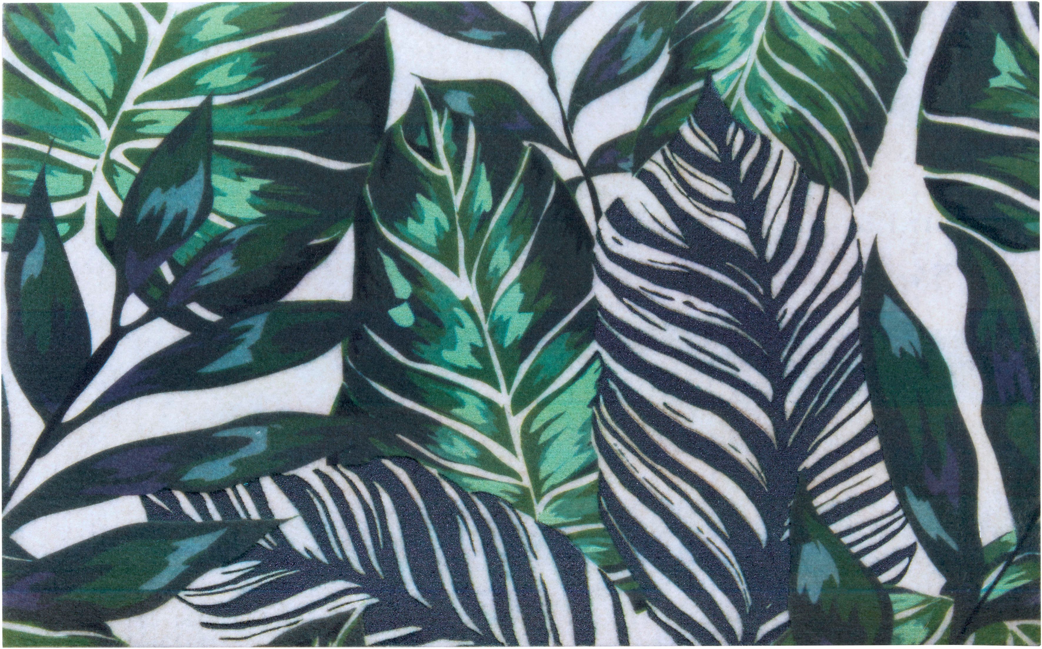 Deurmat palm - groen 45x70 cm