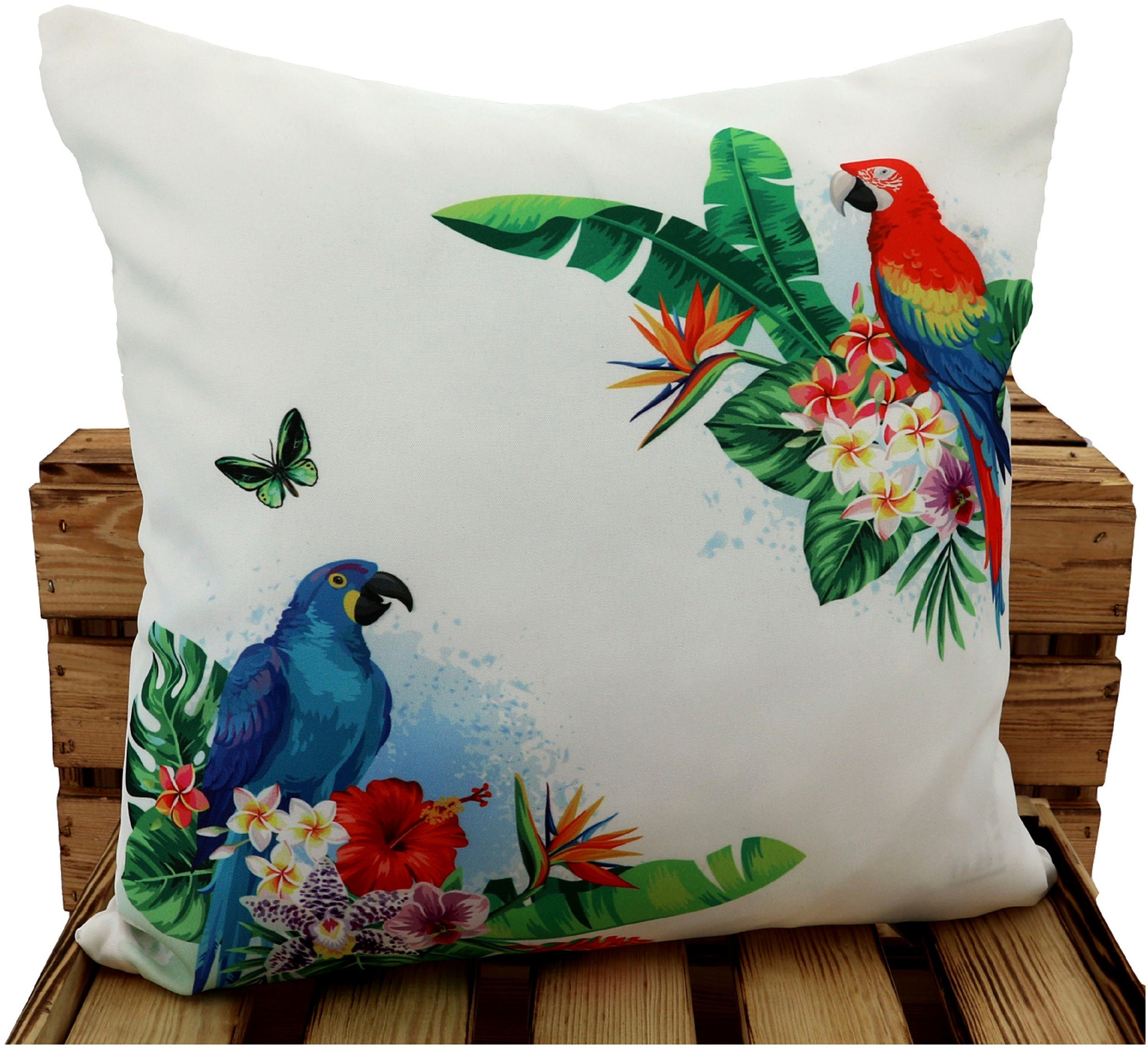 Weckbrodt Sierkussen Papegaai Kussenhoes met vulling, outdoor (1 stuk) sierkussens multicolor