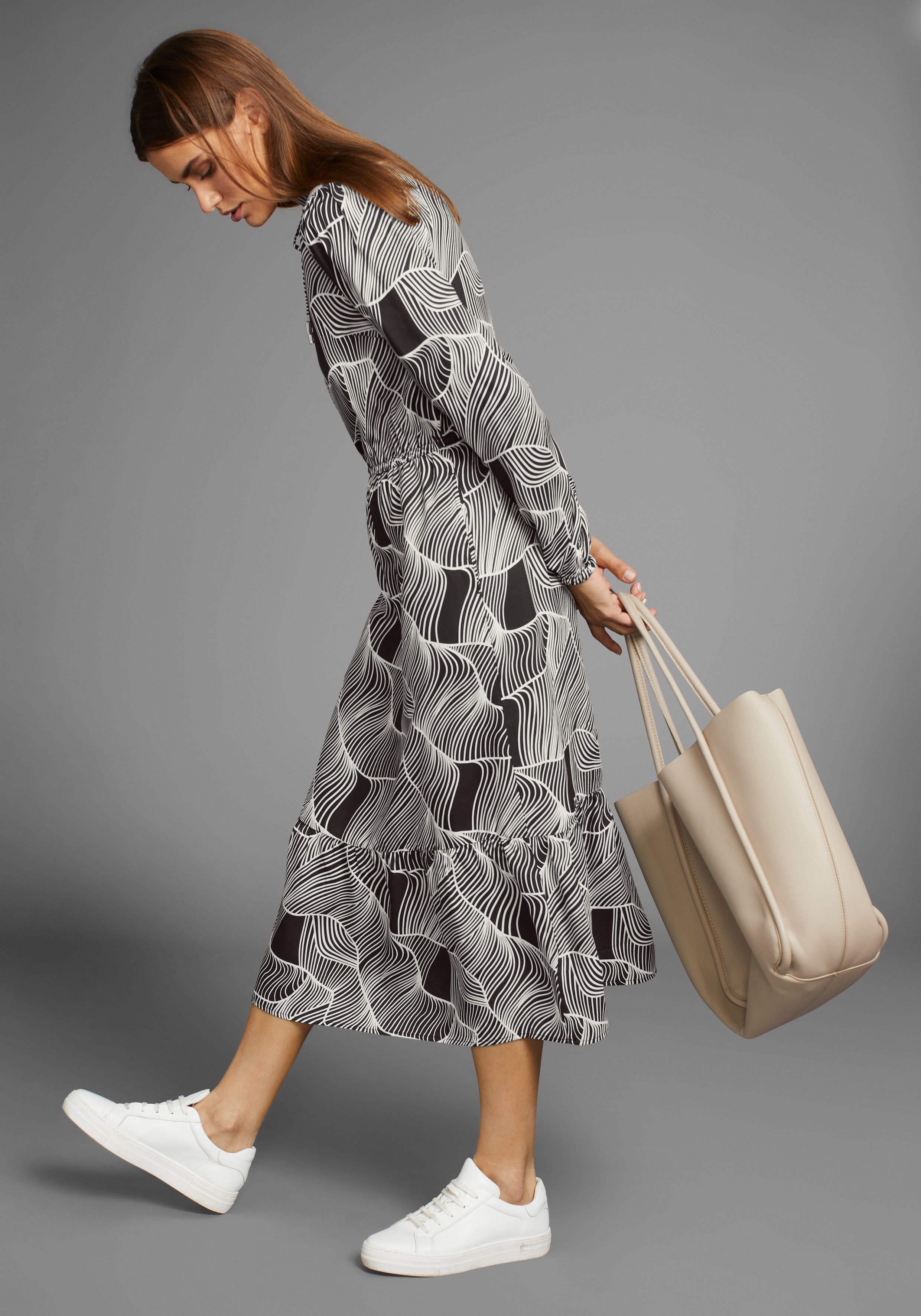 HECHTER PARIS Midi-jurk met modieuze print