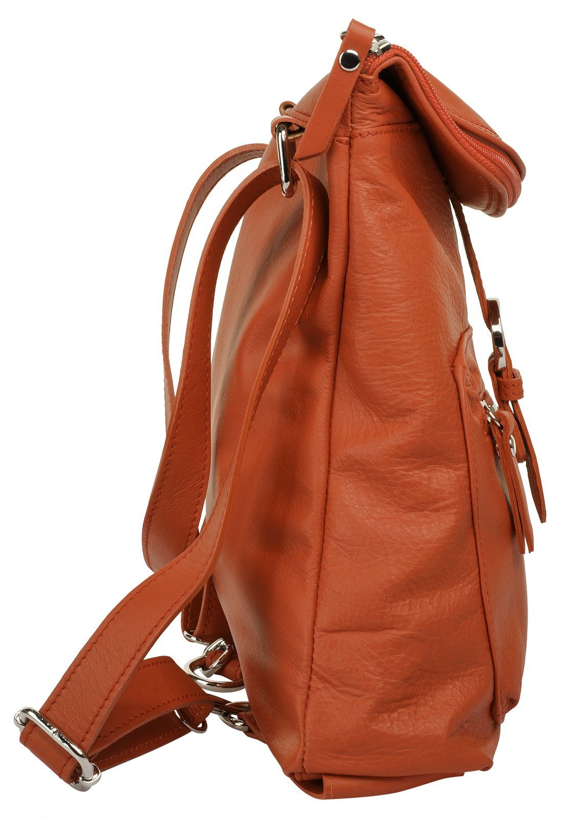 Forty Degrees Rugzak echt leer, made in italy