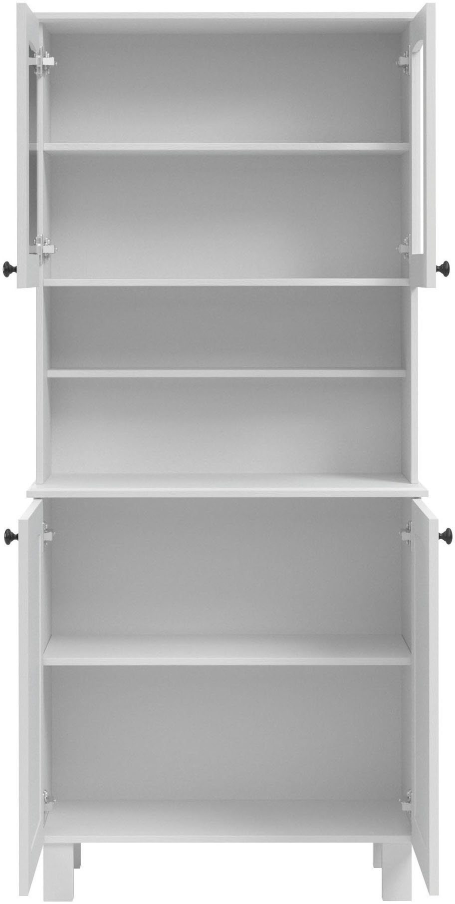 Kochstation Keukenbuffet KS-Osby Massief grenen, breedte 81 cm, 4 deuren (1 stuk)