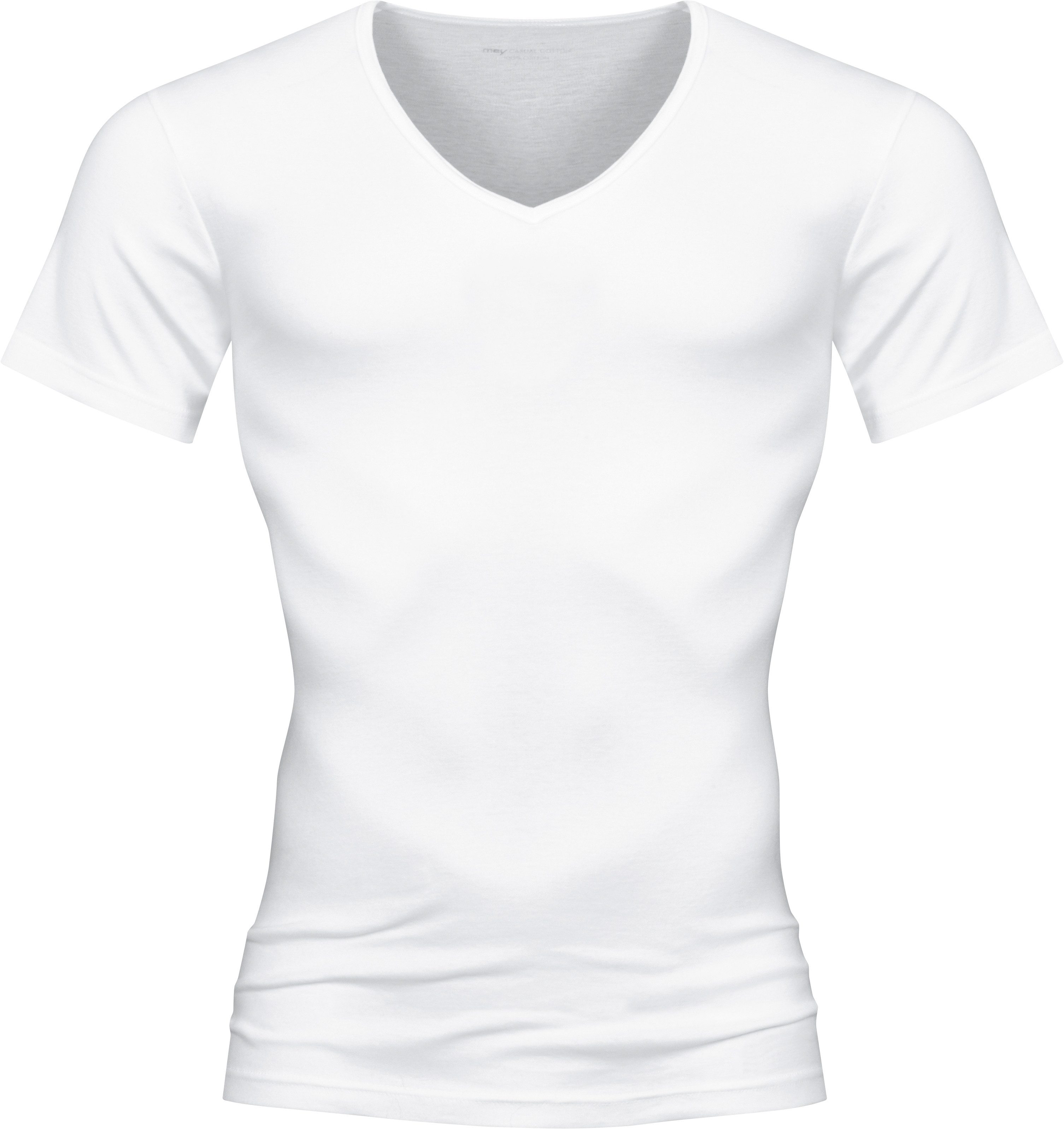 Mey Shirt met V-hals Casual katoen (K) Elastische hals- en mouwafsluitingen