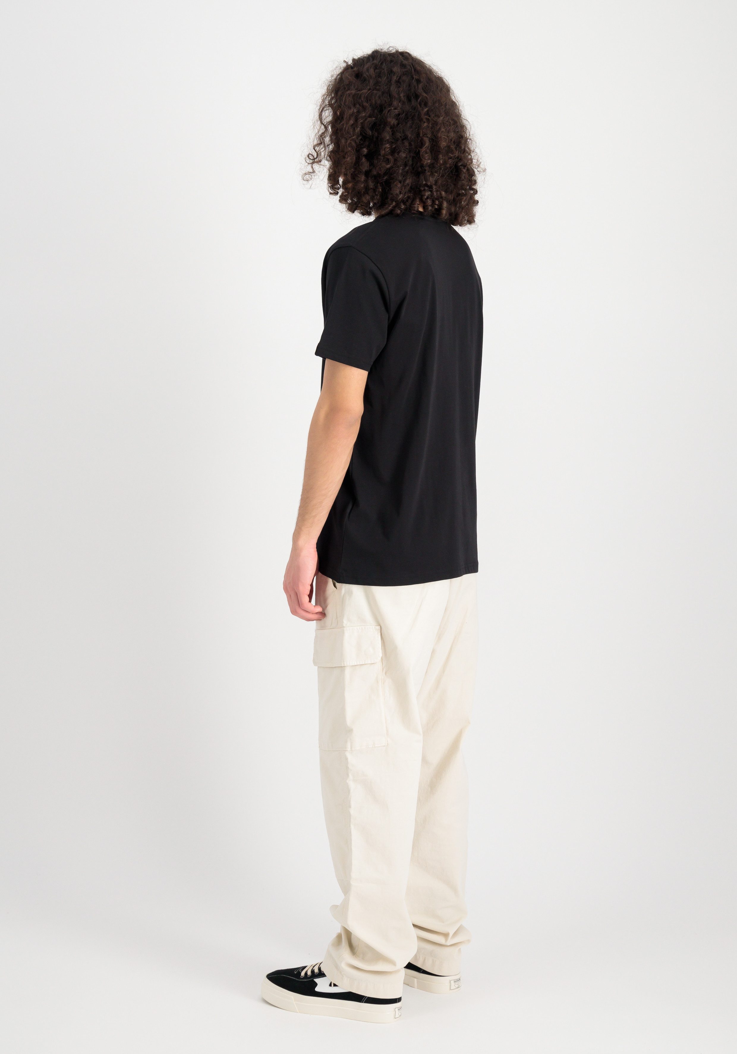 Alpha Industries Shirt met ronde hals Basic T Carbon