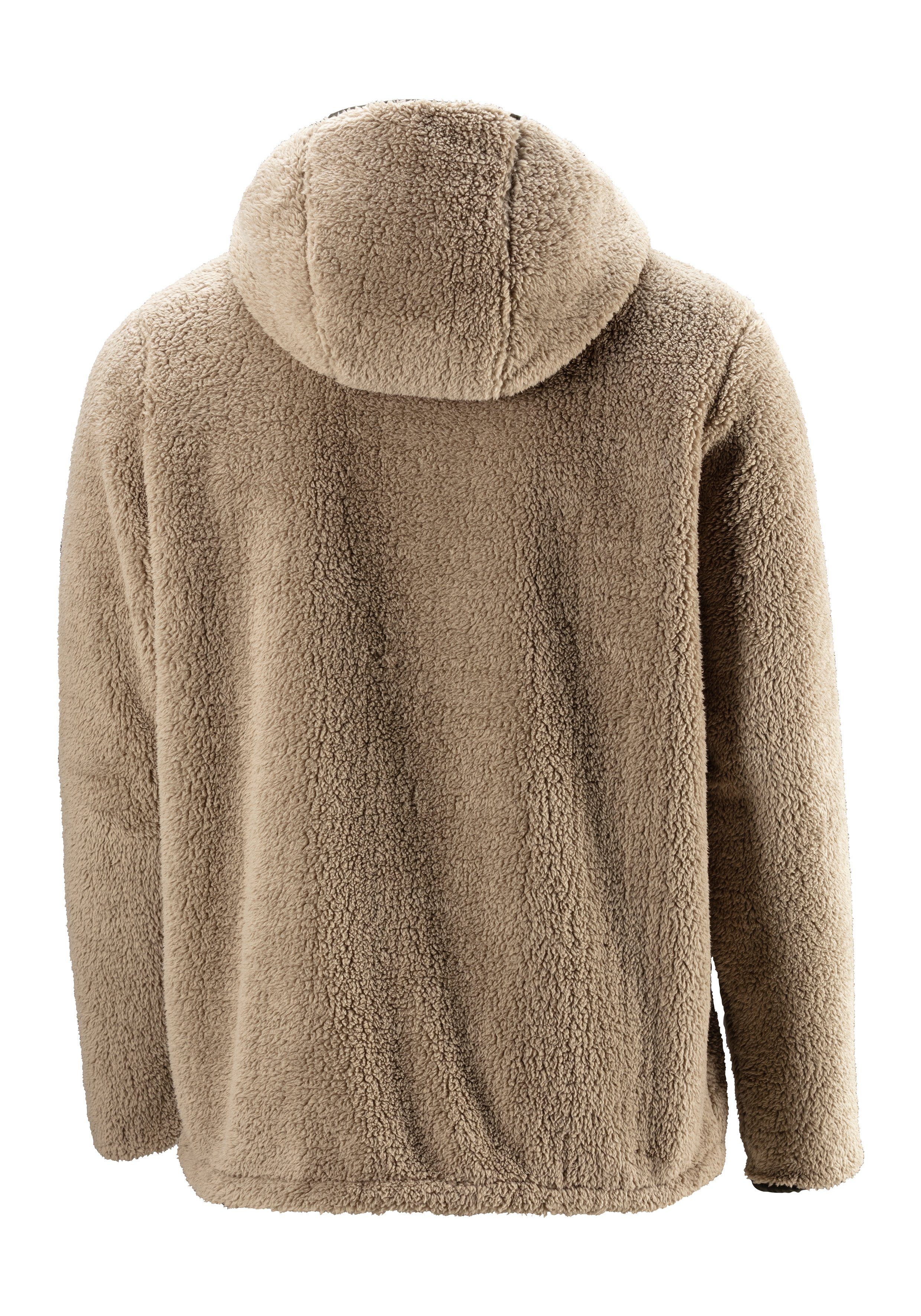 John Devin Capuchonvest in zacht teddy fleece