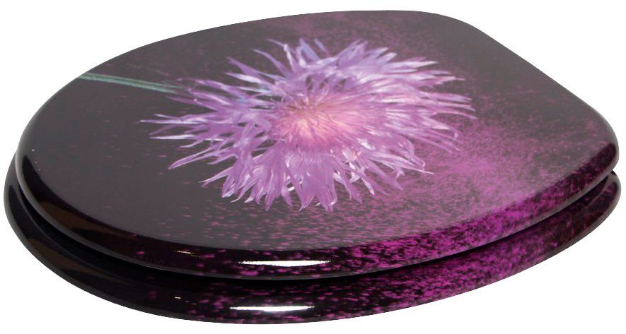 Sanilo Toiletzitting Purple Dust met soft-closemechanisme