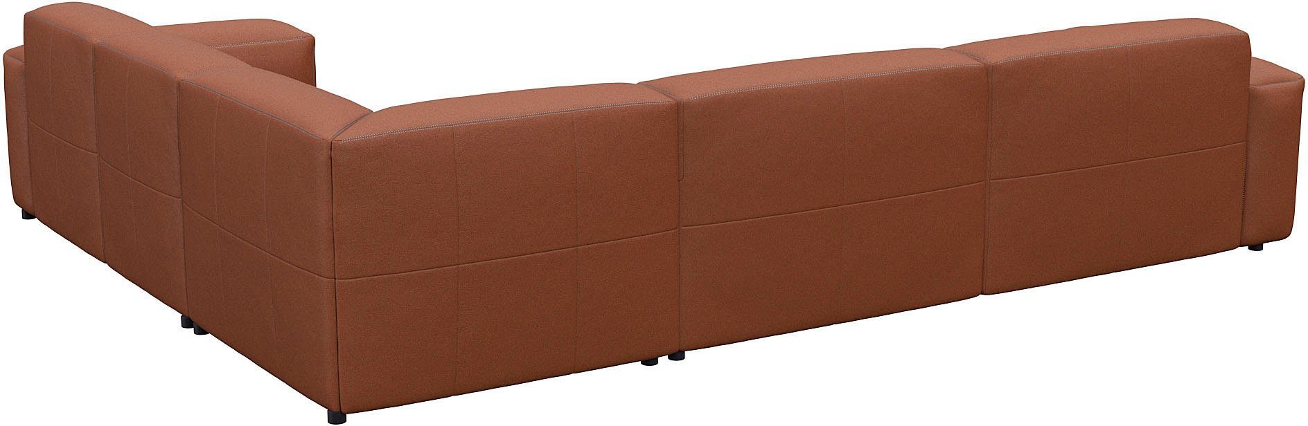 FLEXLUX Hoekbank Lucera, super comfortabel door hoogwaardige zitconstructie met koudschuim