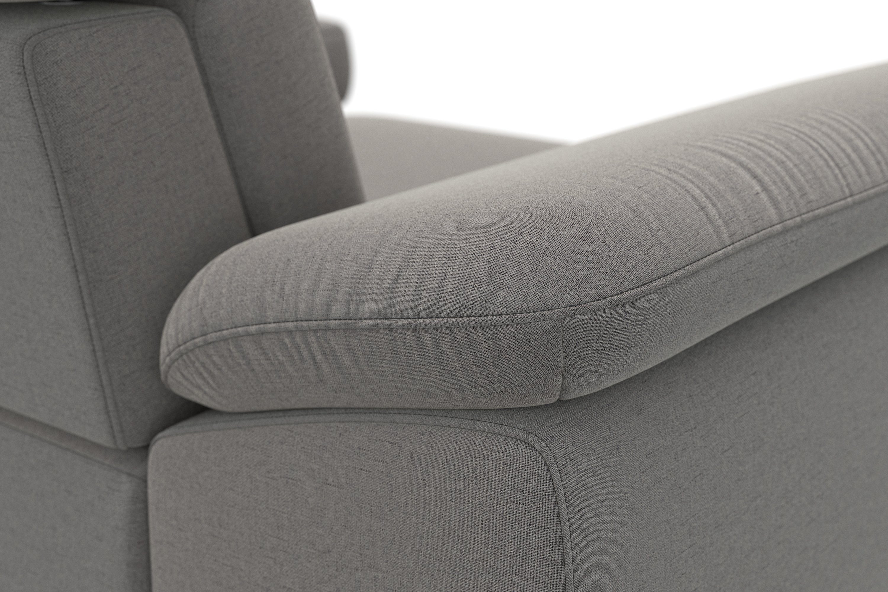 sit&more Hoekbank Cabrio L-vorm, met zitdiepteverstelling, arm- en hoofdsteunverstelling