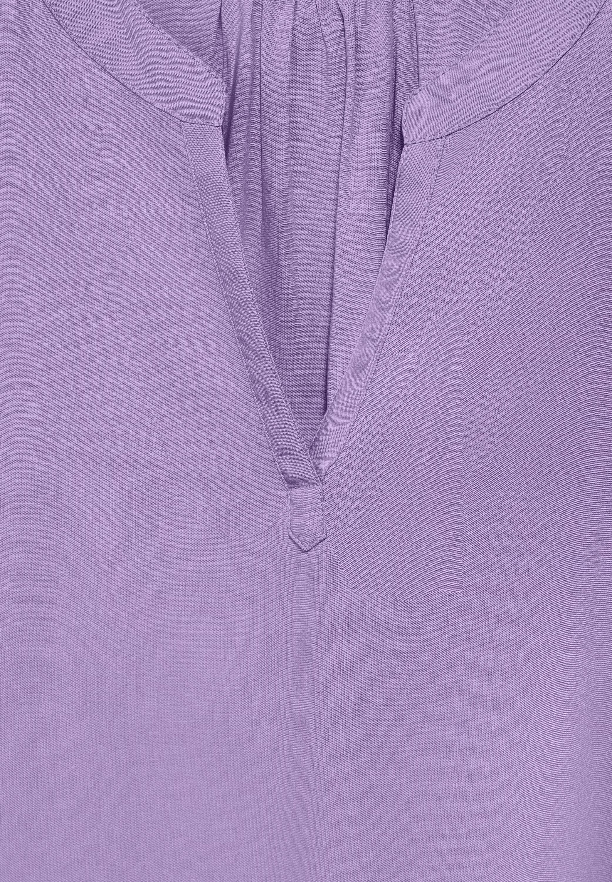 STREET ONE Blouse met korte mouwen Blouseshirt van pure viscose