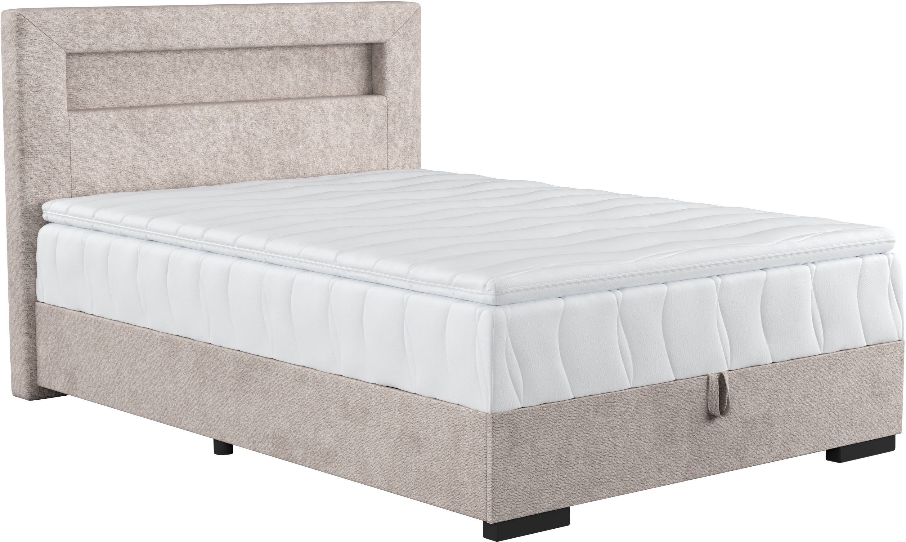 COTTA Boxspring Kelly uitgerust met led-licht, incl. bedlade