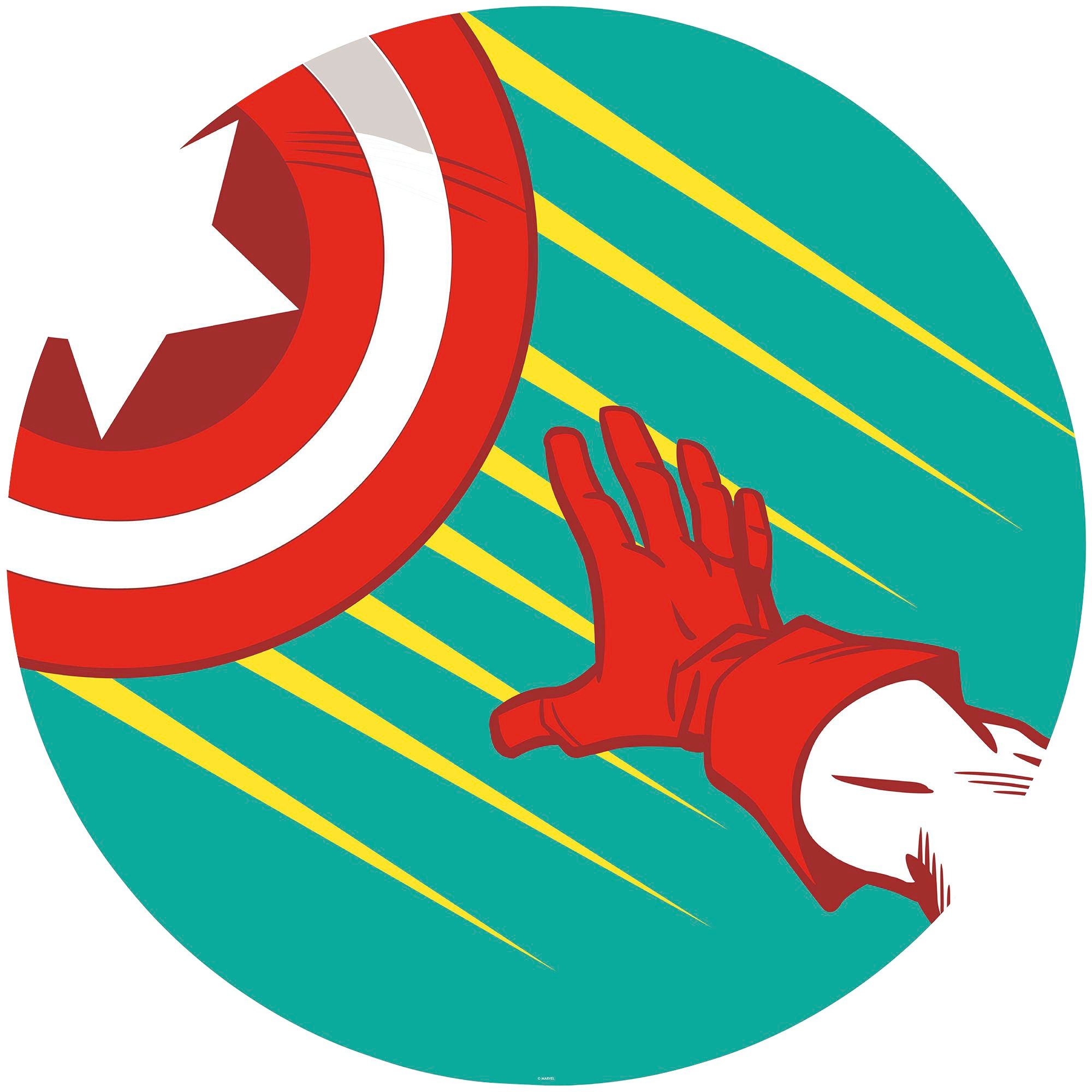 Komar Fotobehang Avengers Captain's Shield Pop Art