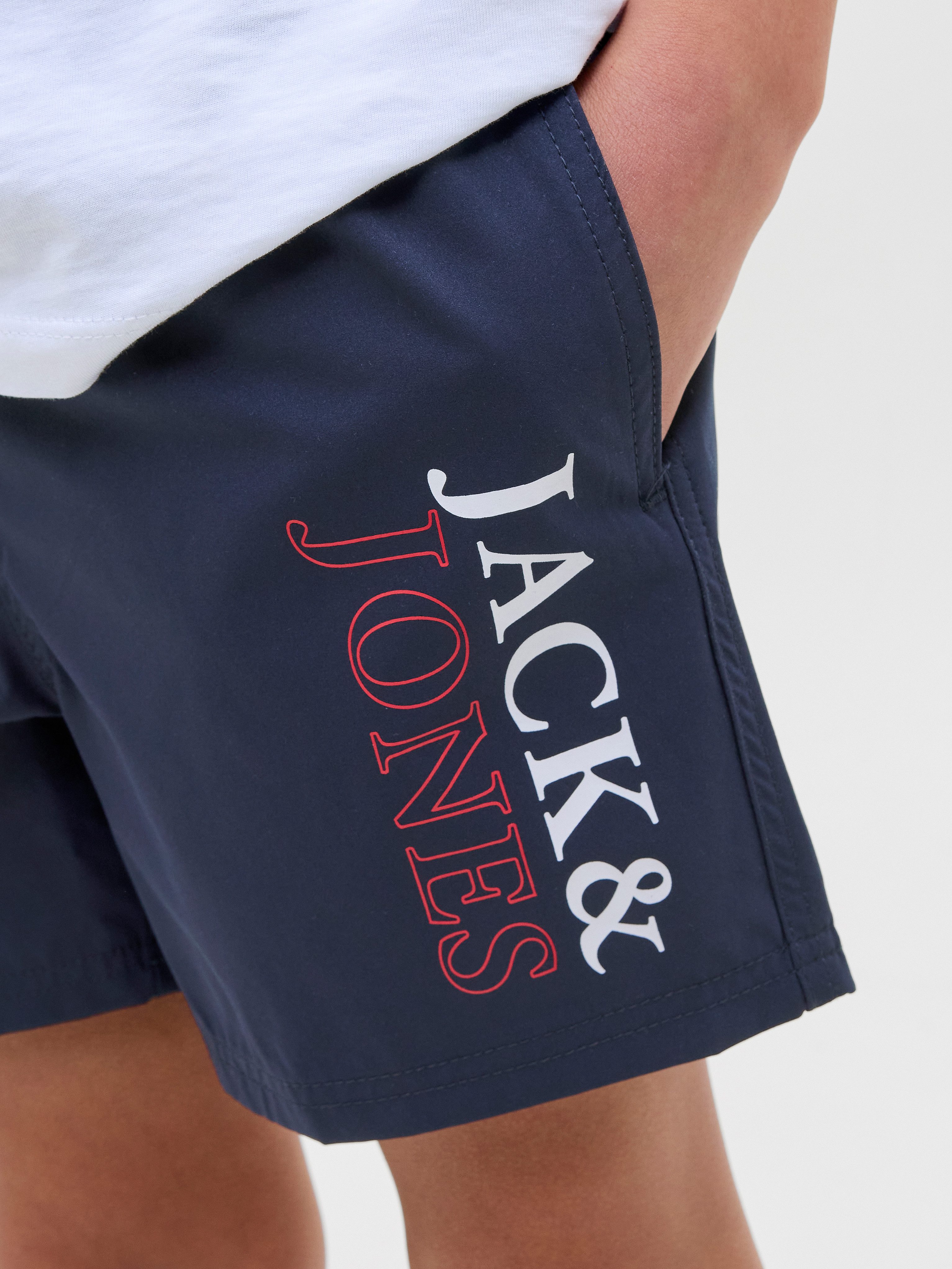 Jack & Jones Junior Zwemshort JPSTMAUI JJSWIM DOUBLE LOGO AKM SN JNR