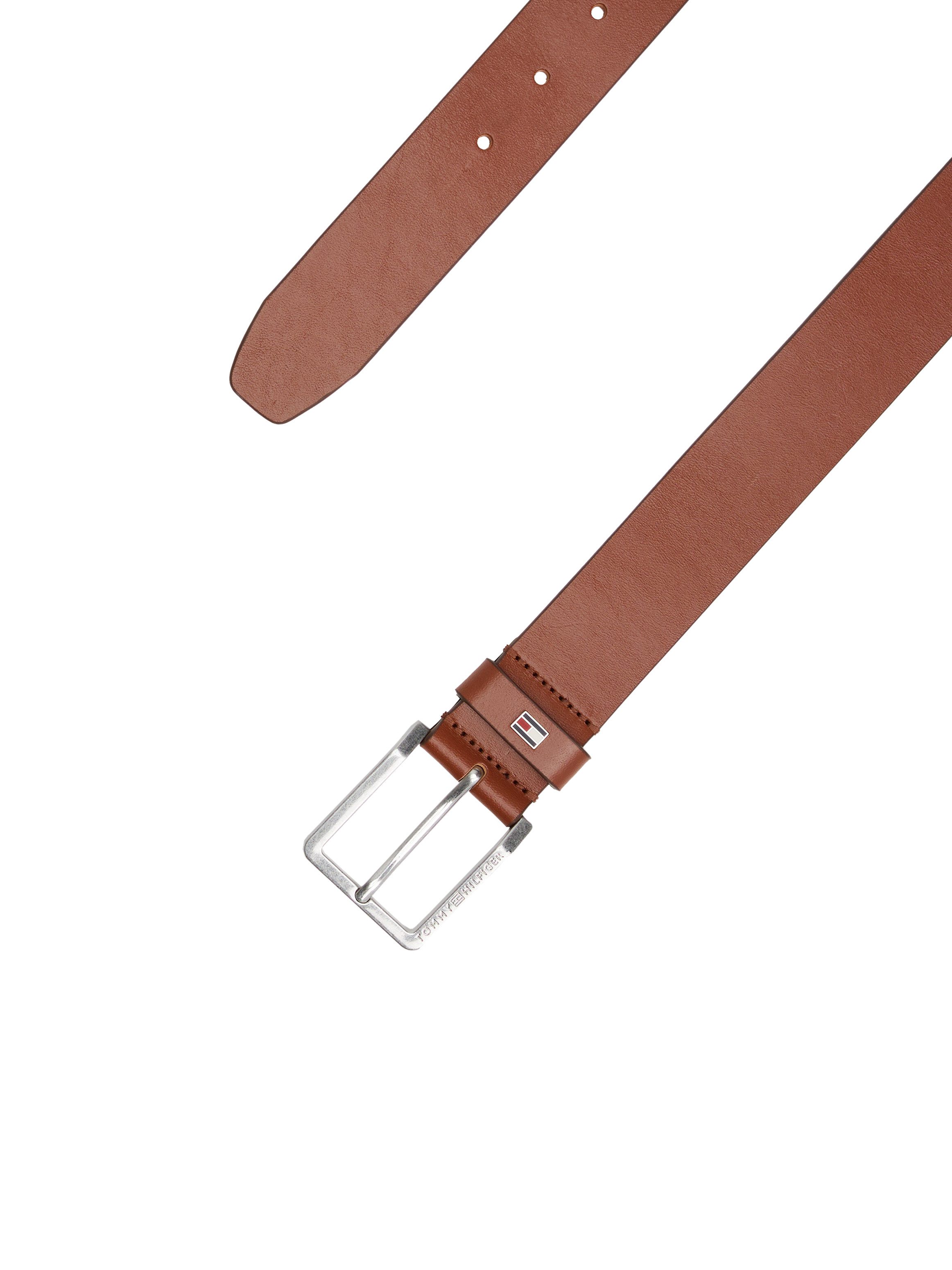 Tommy Hilfiger Leren riem Oliver met contrastgesp en logo-lus
