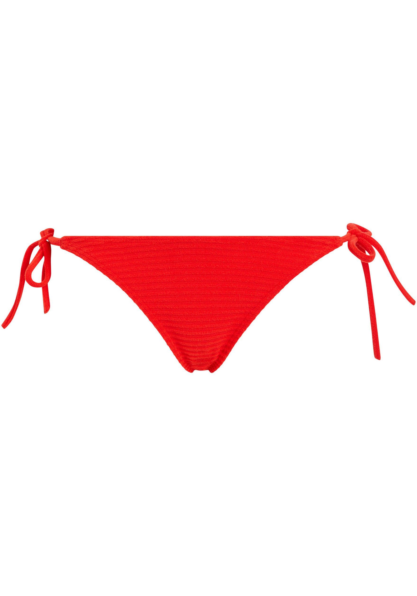 Calvin Klein Swimwear Bikinibroekje STRING SIDE TIE BIKINI dames bikinibroekjes maat XL (42/44) rood