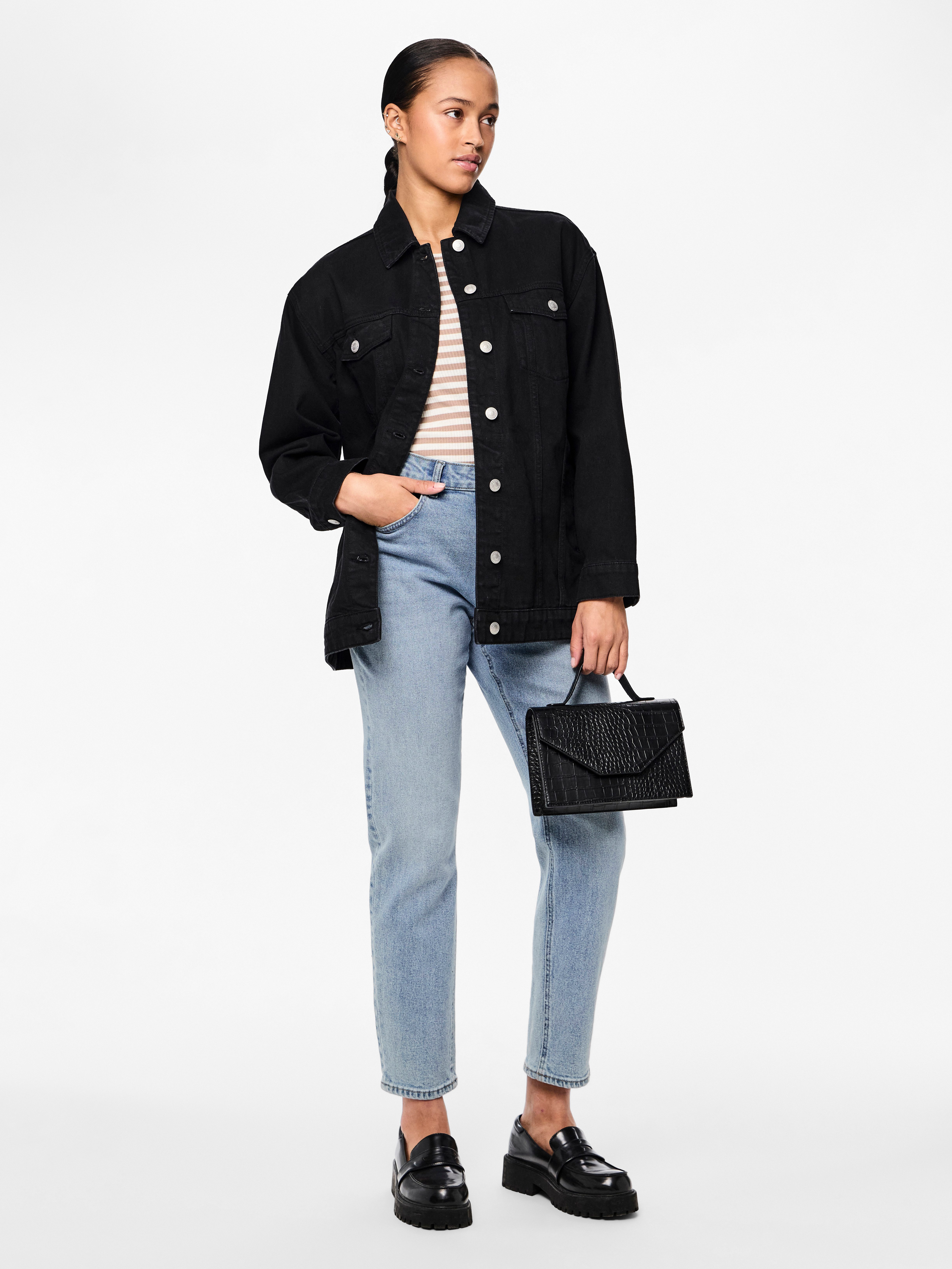 pieces High-waist jeans PCBELLA HW TAP ANK JEANS LB302 NOOS