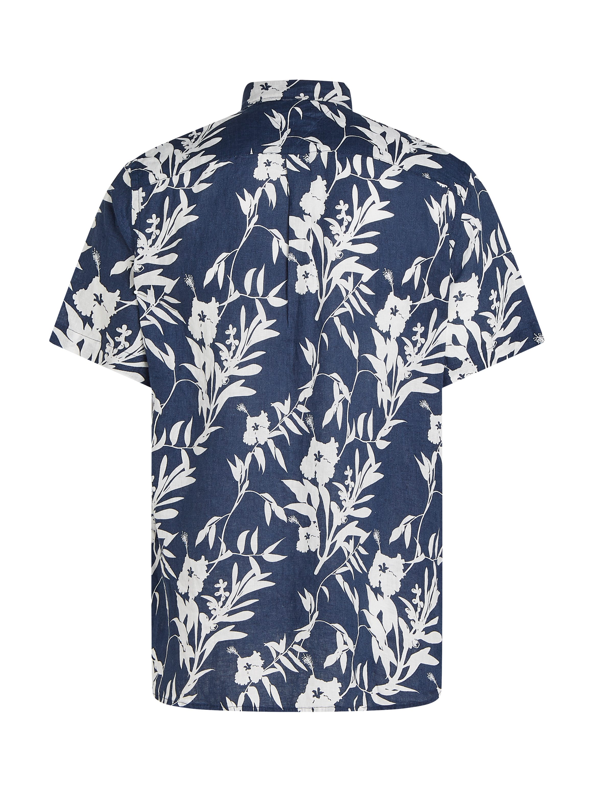 Tommy Hilfiger Linnen overhemd LINEN TROPICAL PRT SS RF SHIRT