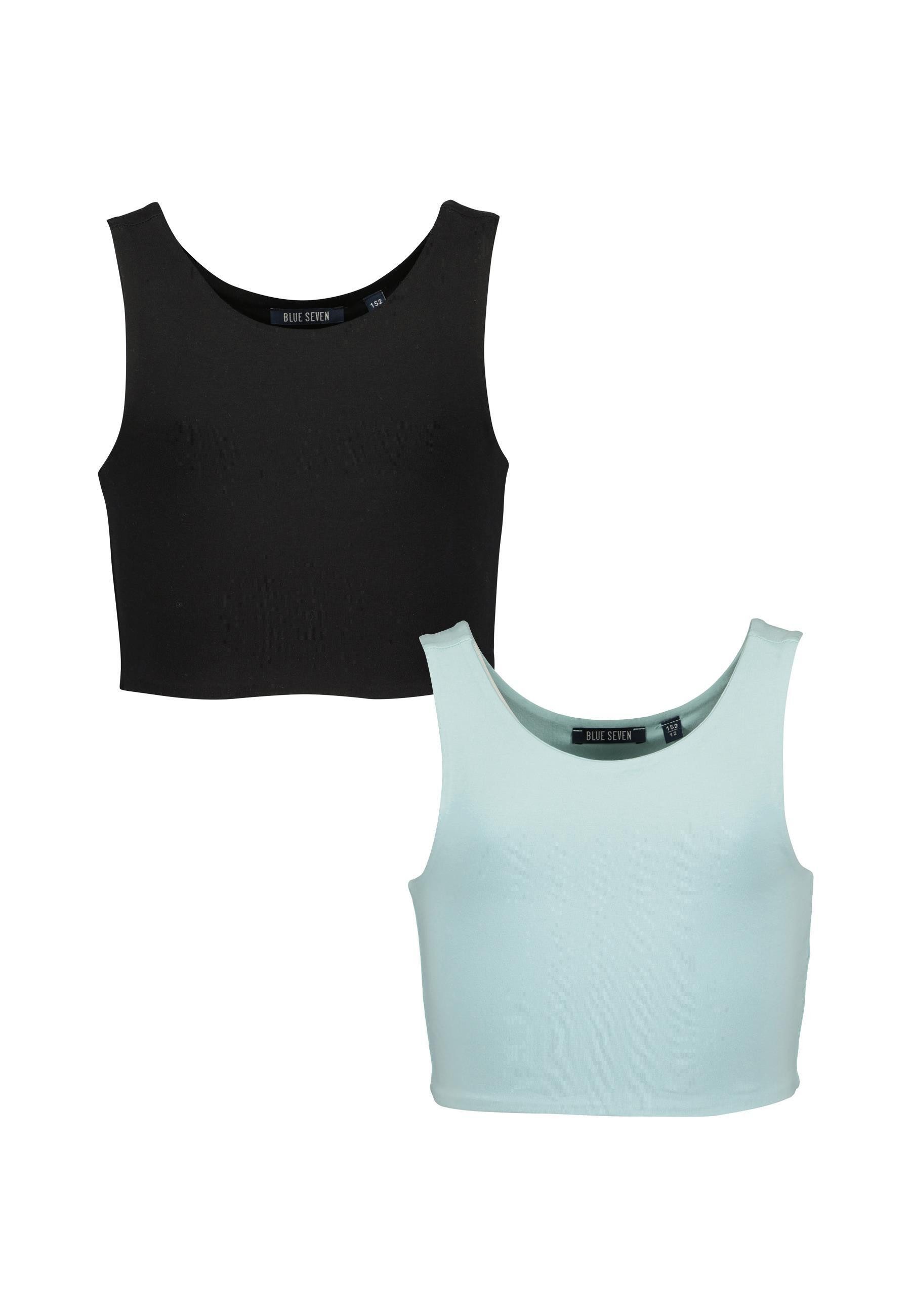 Blue Seven Muscle-shirt Blue Seven tiener meisjes tops 2-pack ronde hals (2-delig)