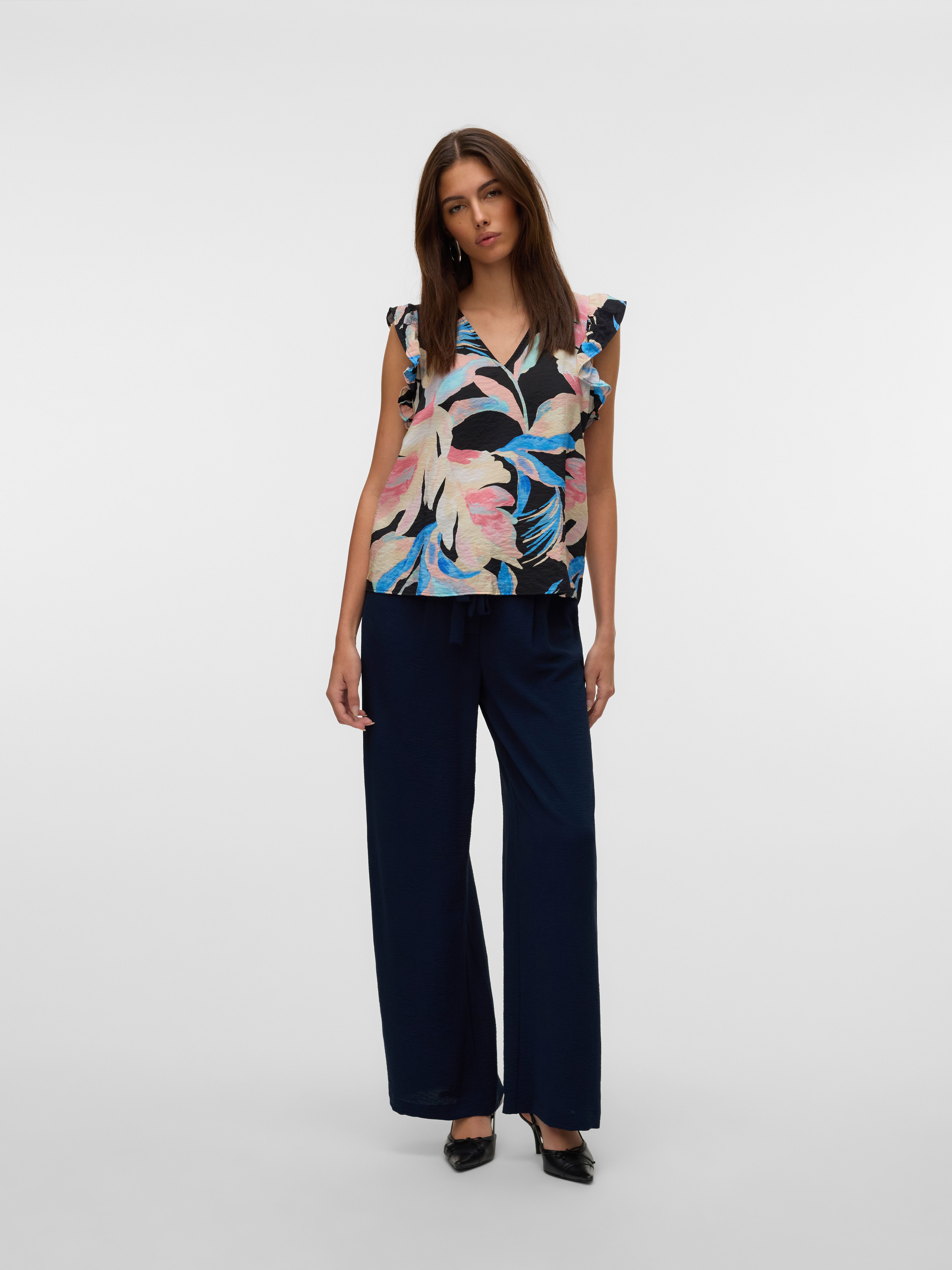 Vero Moda Top VMJOSIE SL V-NECK TOP WVN GA