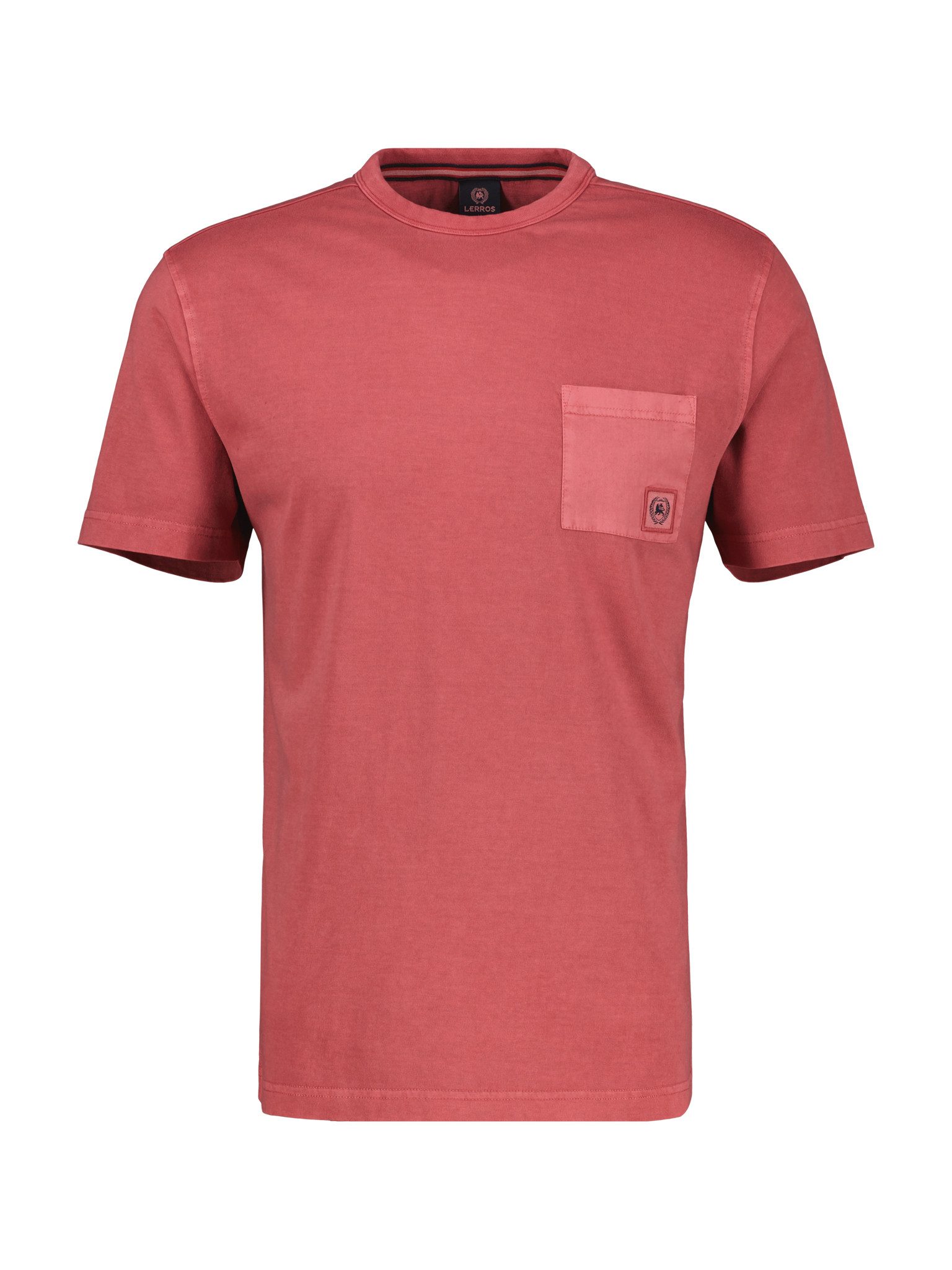 Lerros T-shirt met geborduurd logo