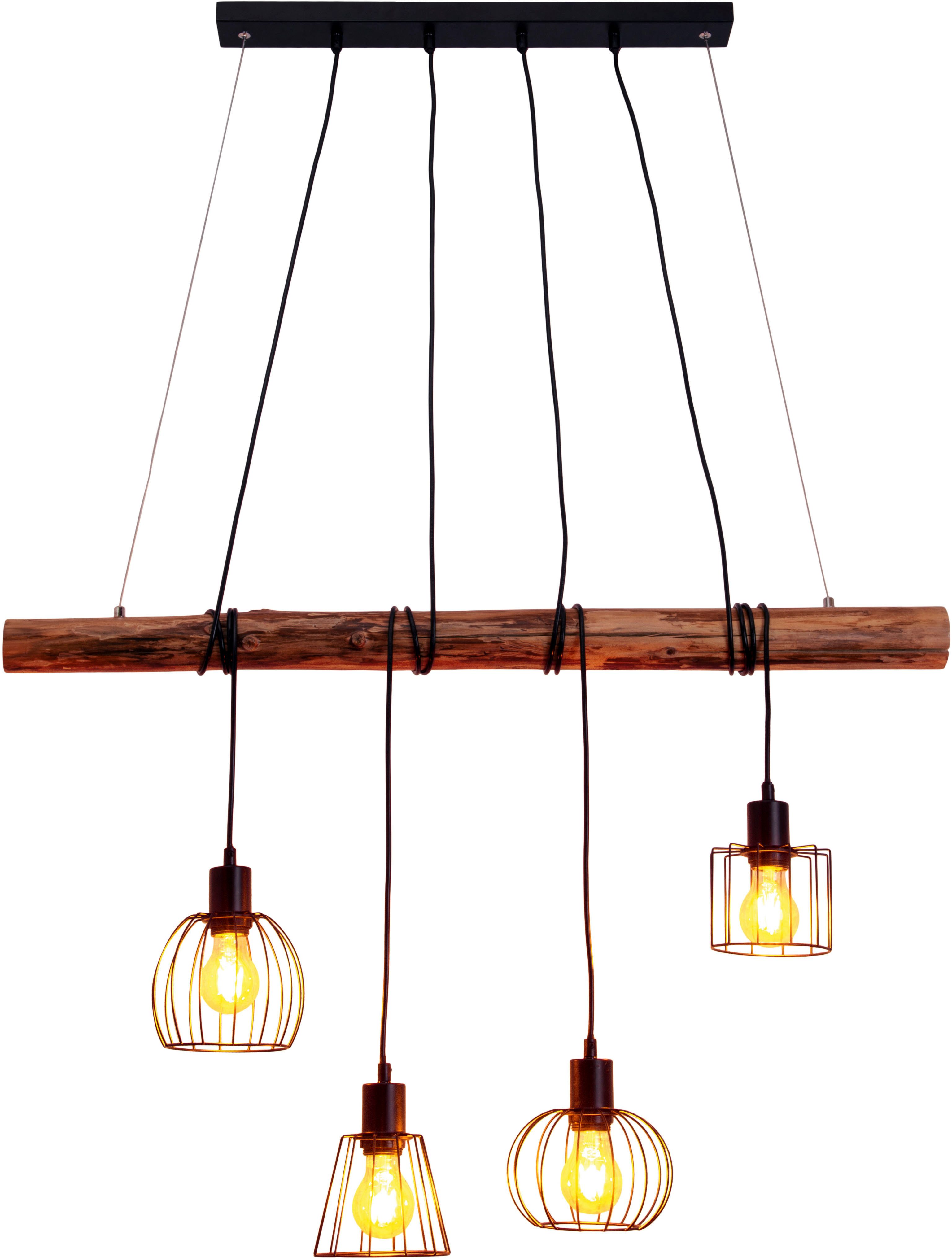 näve Hanglamp 4-delige hanglamp "WOODLAND" (1 stuk)