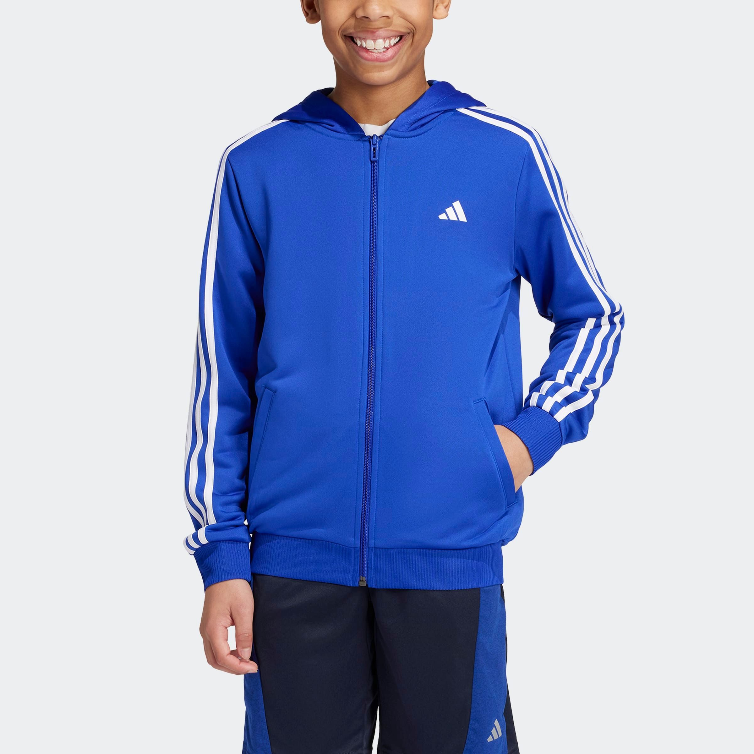 adidas Sportswear Trainingsjack TRAIN ESSENTIALS AEROREADY 3STREPEN REGULARFIT CAPUCHONJACK