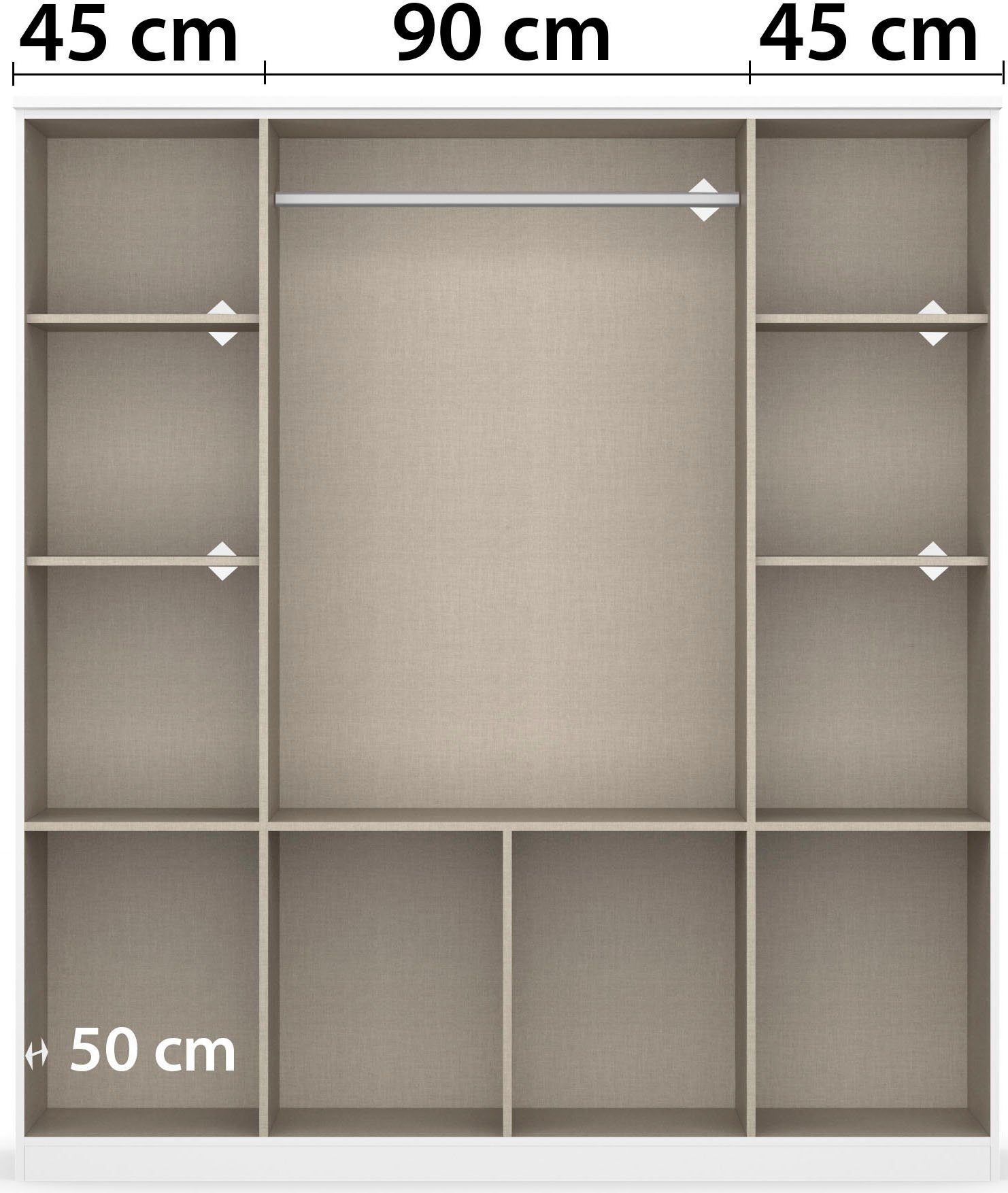 rauch Kledingkast kast garderobe plafondhoge kast BREMEN
