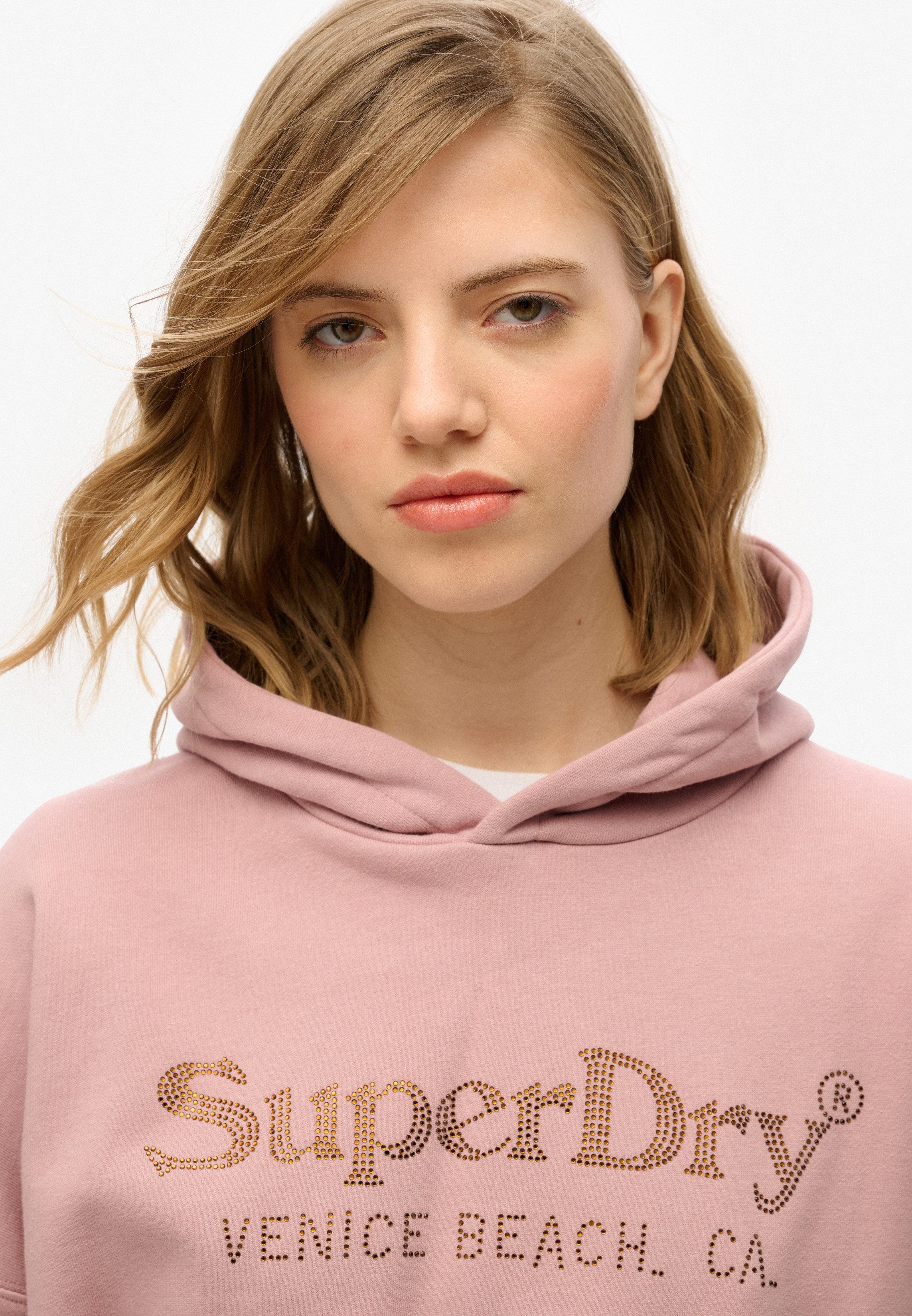 Superdry Hoodie VENUE METALLIC RELAXED HOOD