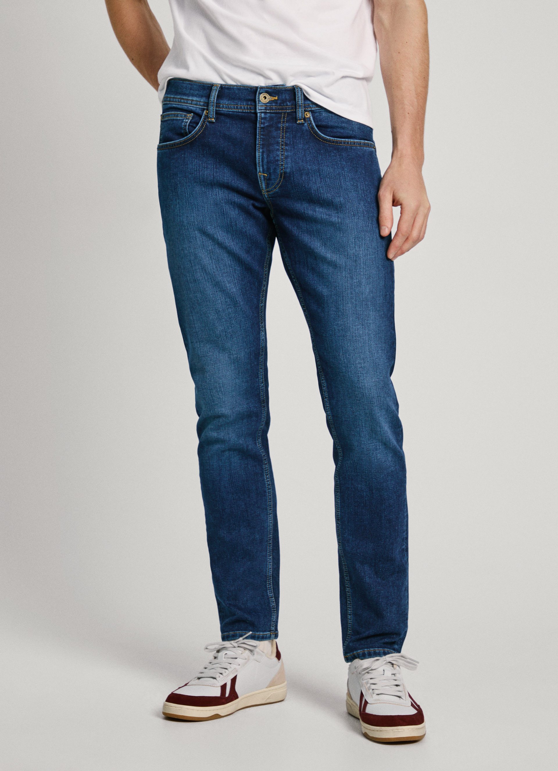 Pepe Jeans Slim fit jeans SLIM GYMDIGO JEANS, zeer elastisch