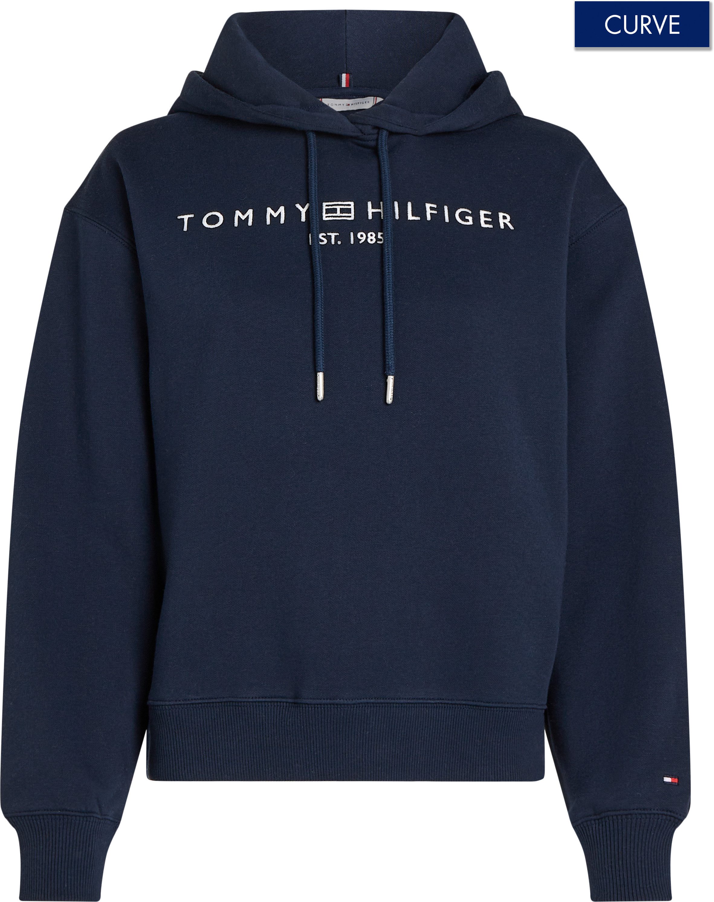 Tommy Hilfiger Curve Hoodie CRV MDRN REG CORP LOGO HOODIE