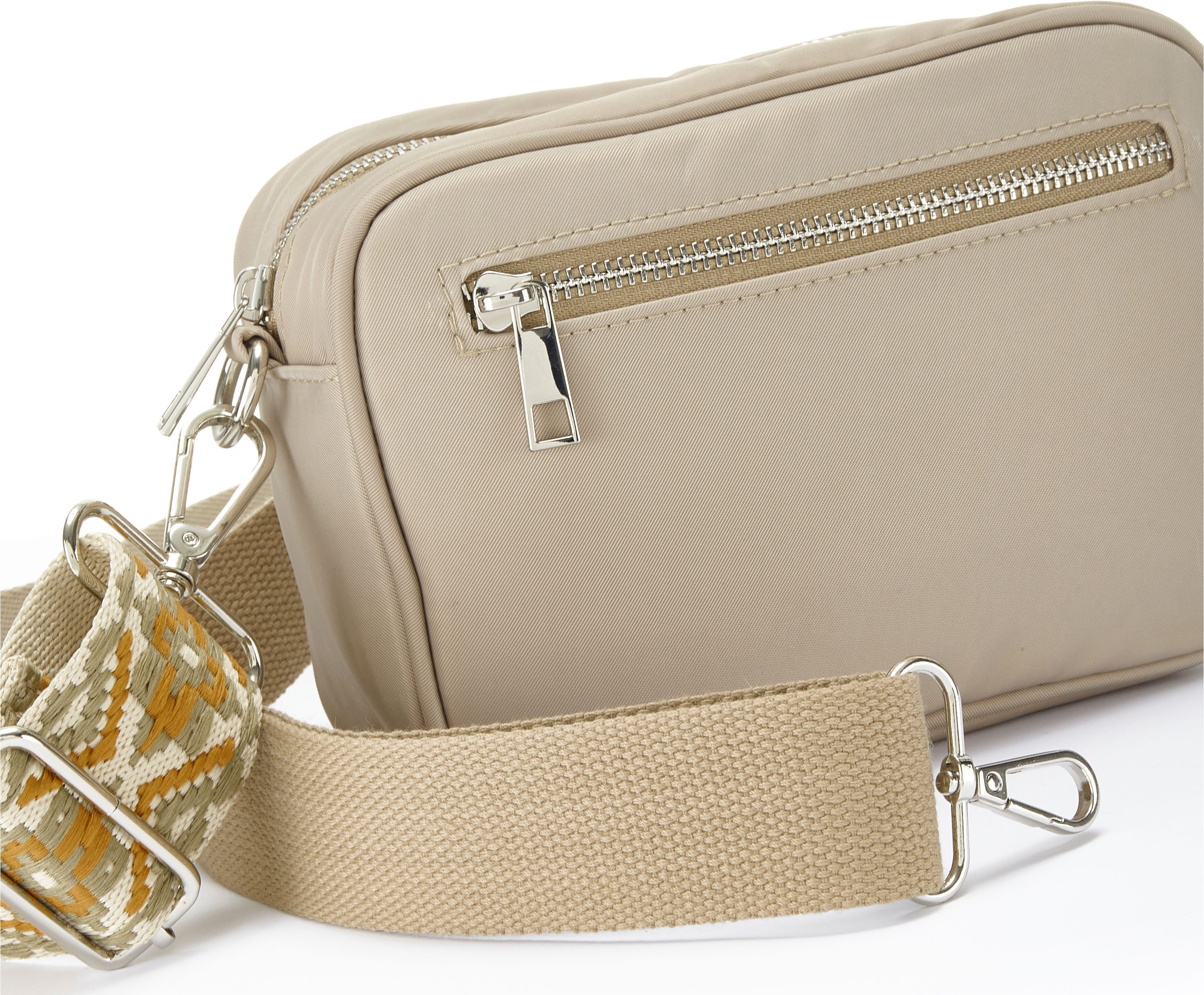 Lascana Schoudertas Handtas, crossbody-bag met verwisselbare schouderriemen VEGAN