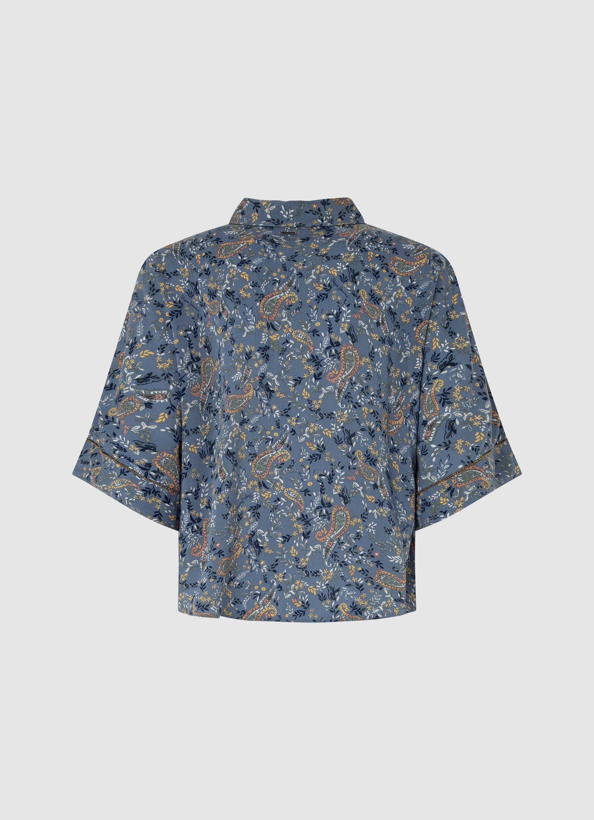 Pepe Jeans Gedessineerde blouse MERY met paisley patroon in trendy pyjama-stijl
