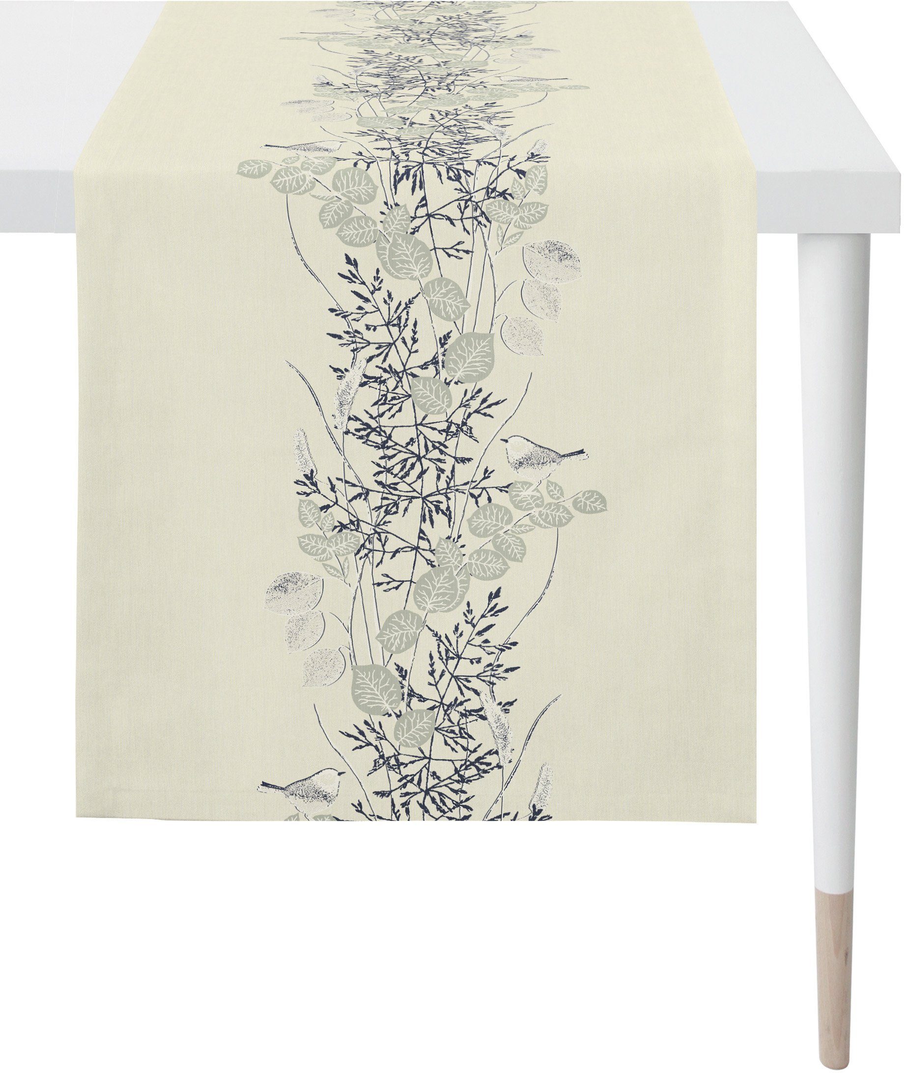 APELT Tafelloper 5250 herfsttijd, jacquard, herfstdecoratie, herfst (1 stuk) tafelkleden wit