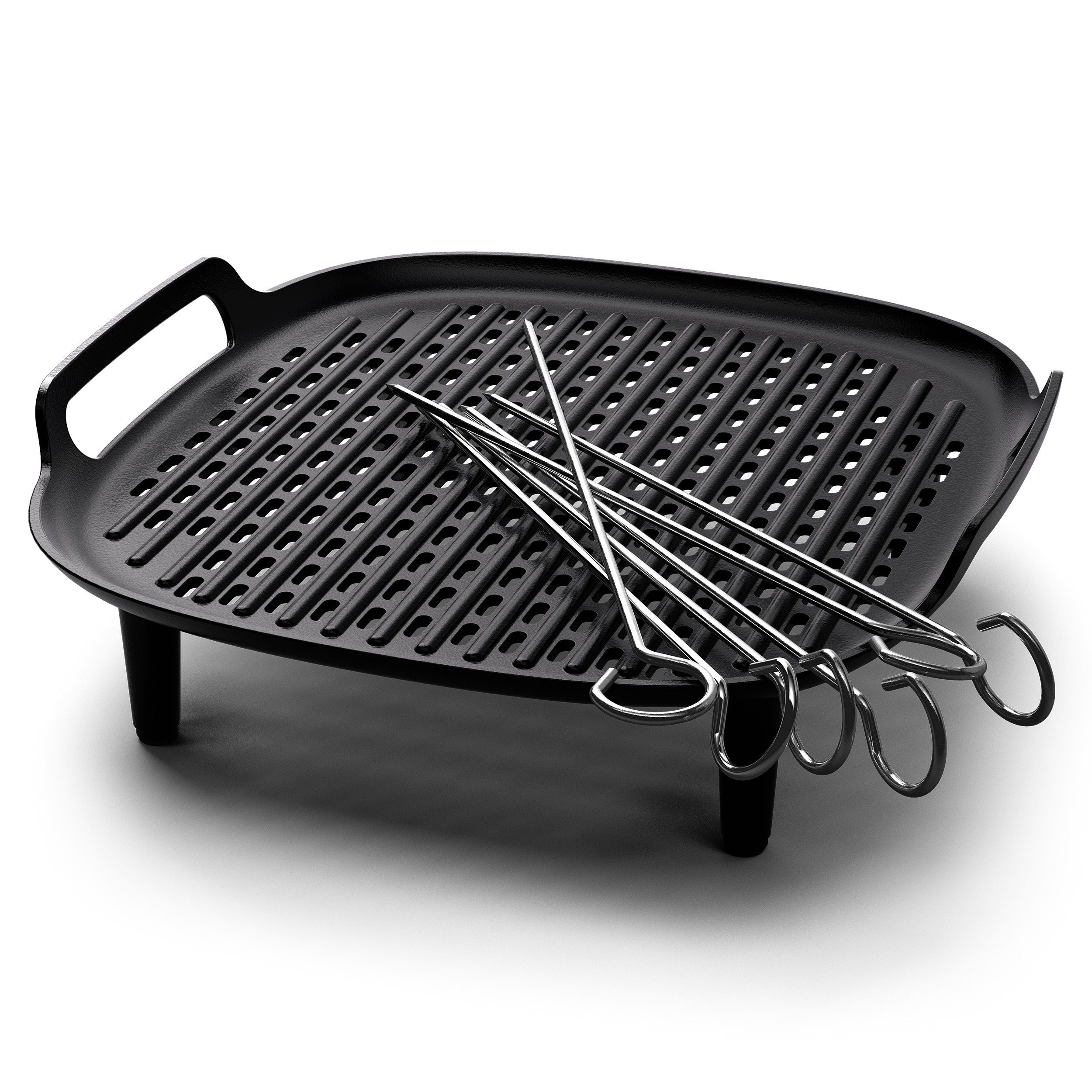 Philips Grillpan-inzet HD9959/00 voor Airfryer XXL 5000 Serie incl. 6 spiesen,...