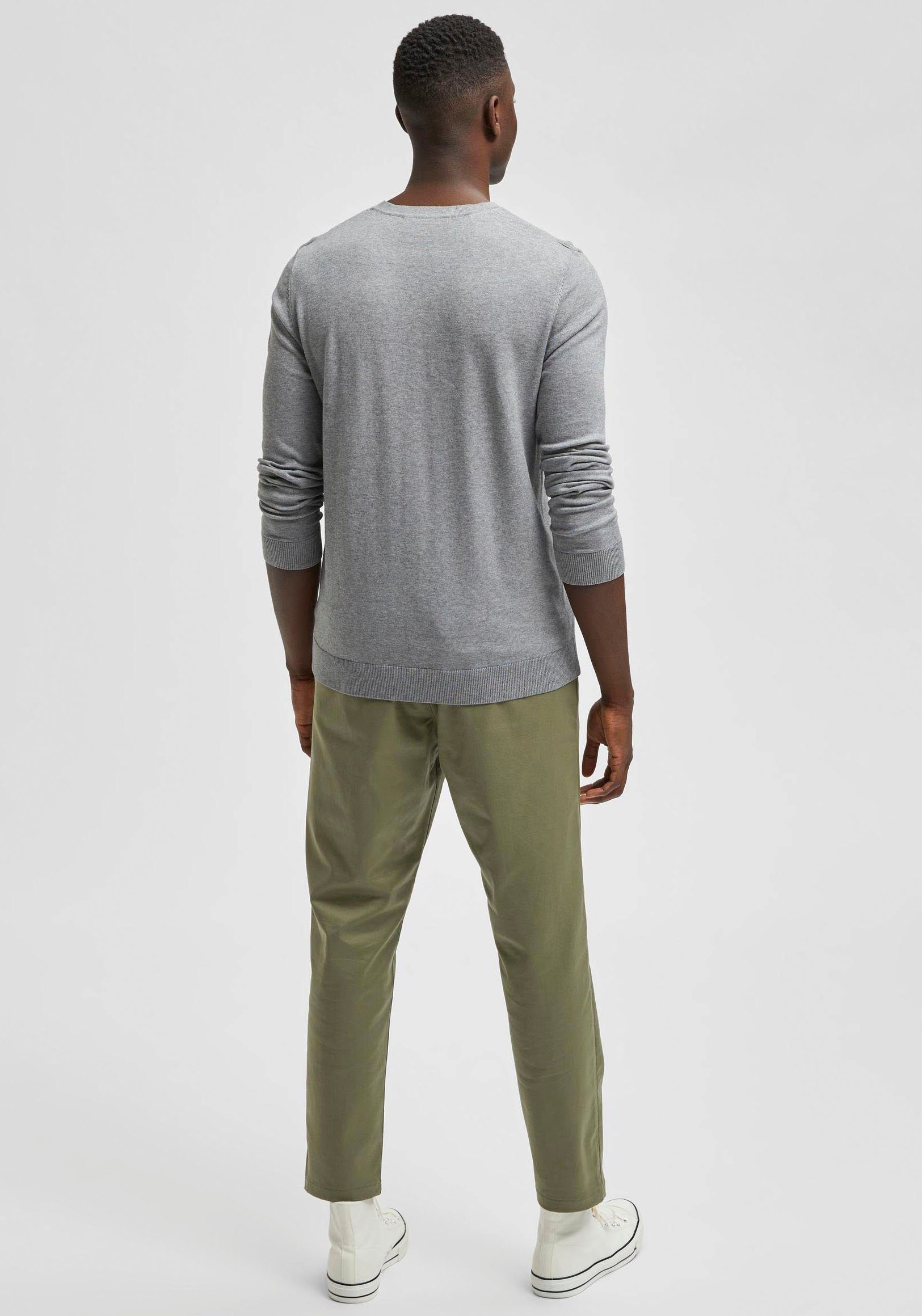 SELECTED HOMME Gebreide trui SLHBERG CREW NECK NOOS