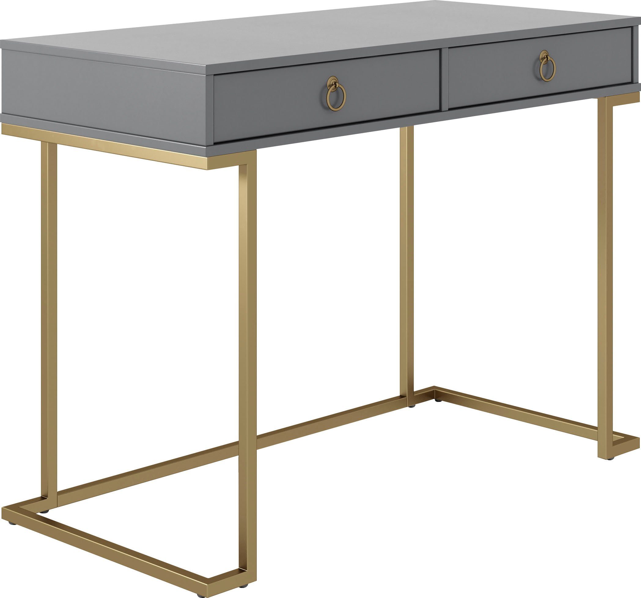 CosmoLiving by Cosmopolitan Bureau CAMILA met 2 laden, van mdf, frame en grepen van metaal, hoogte 79 cm