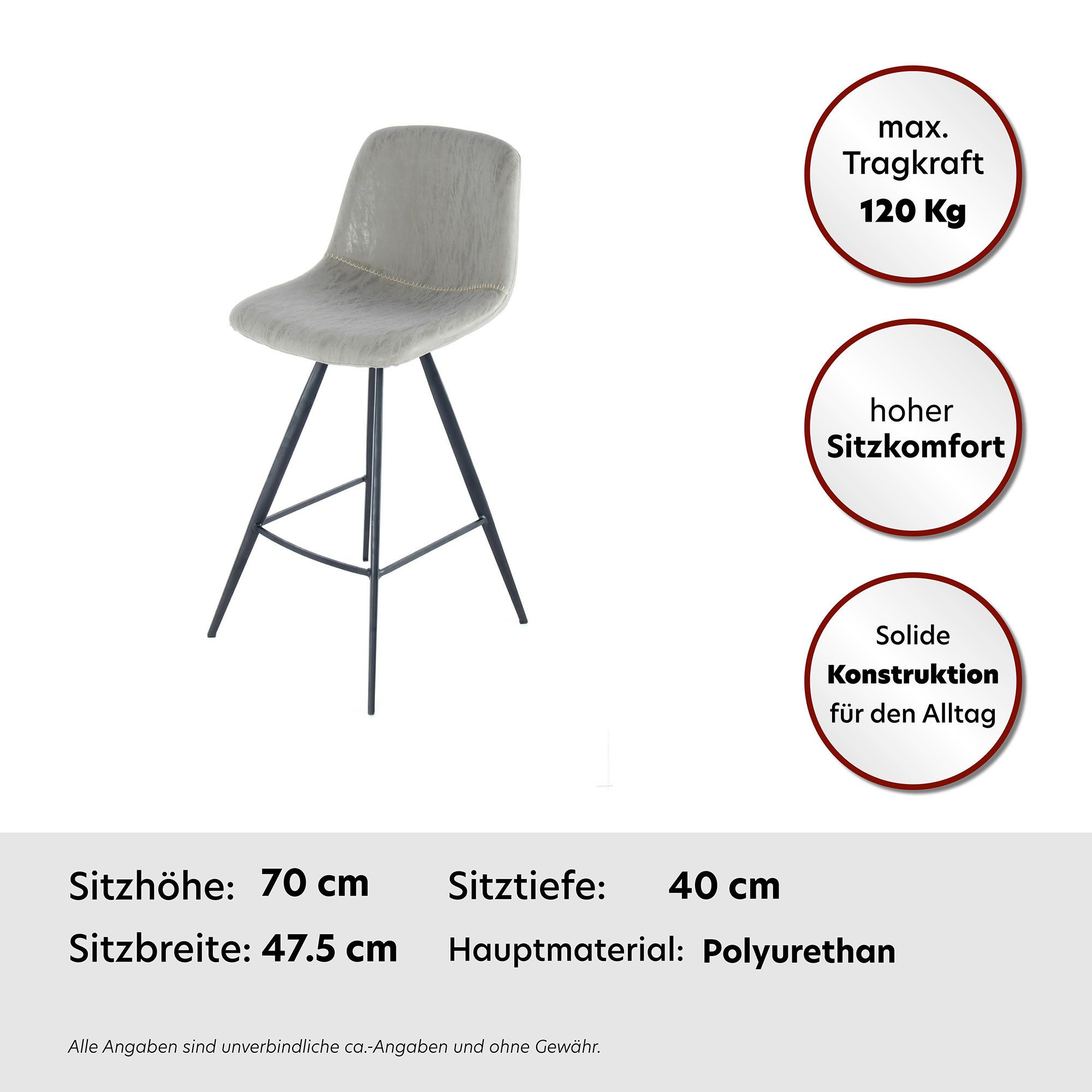 Kayoom Kinderstoel Barkruk Samantha 325 2-delige set, 2-delige set barkrukken (set, 2 stuks)