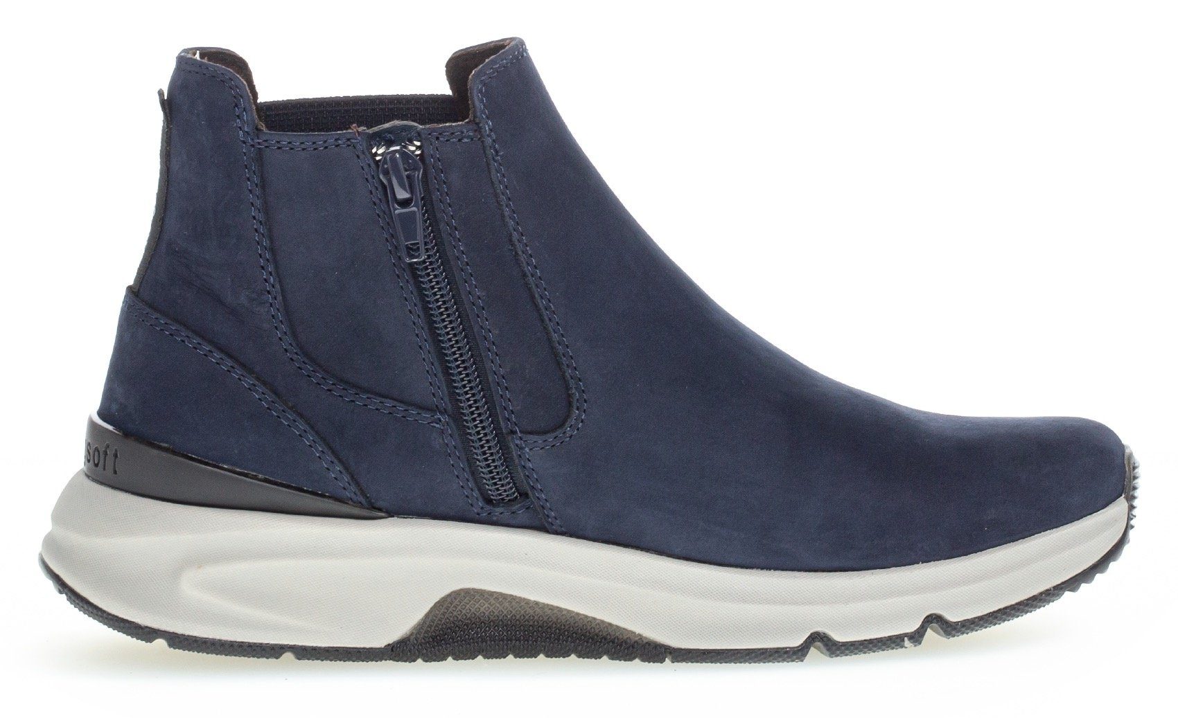 Gabor Rollingsoft Chelsea-boots enkellaarsje, instapschoen, high top sneaker met logo op de hiel