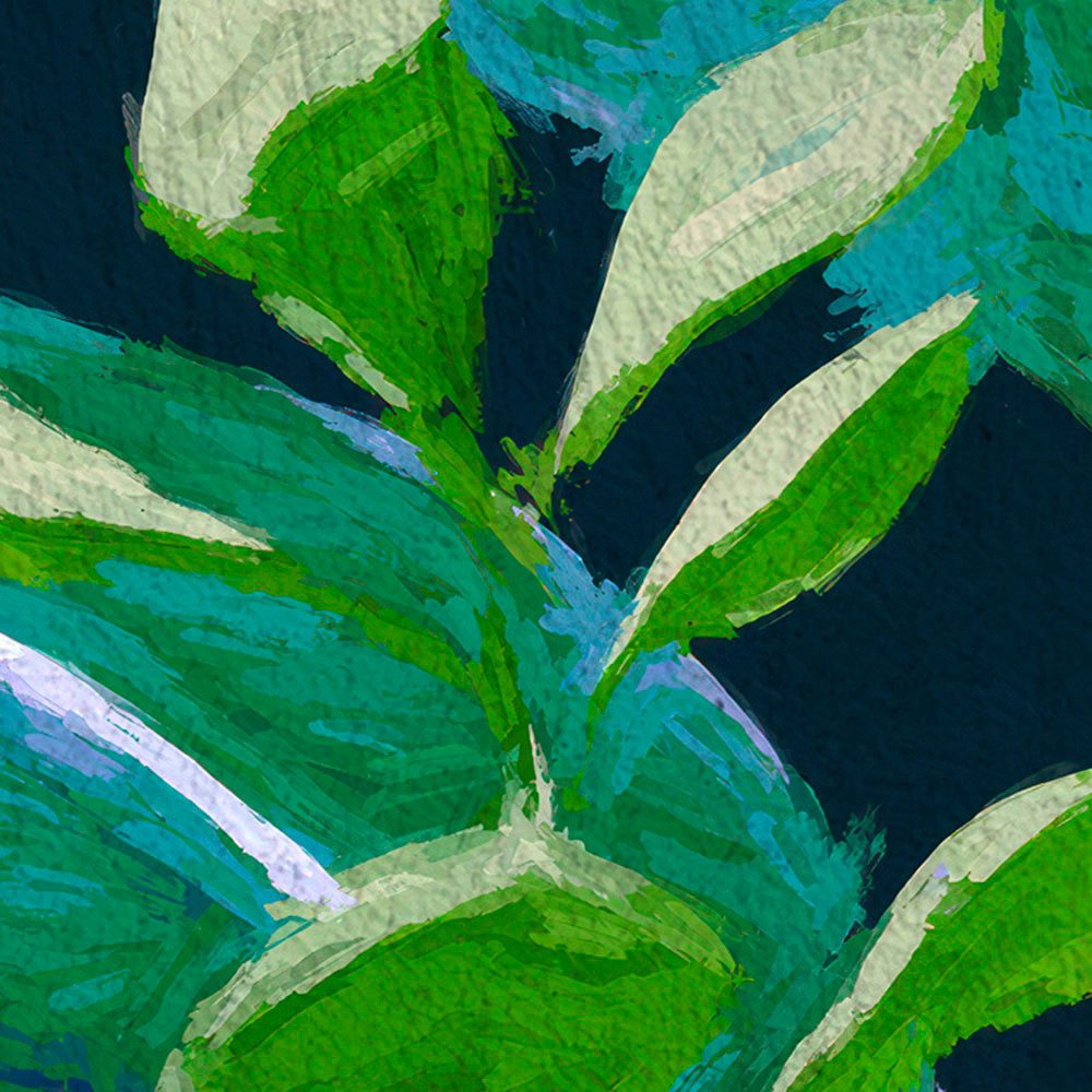 Komar Fotobehang Digitale print vlies - Colourful Leaves - Afmeting 200 x 250 cm (1 stuk)