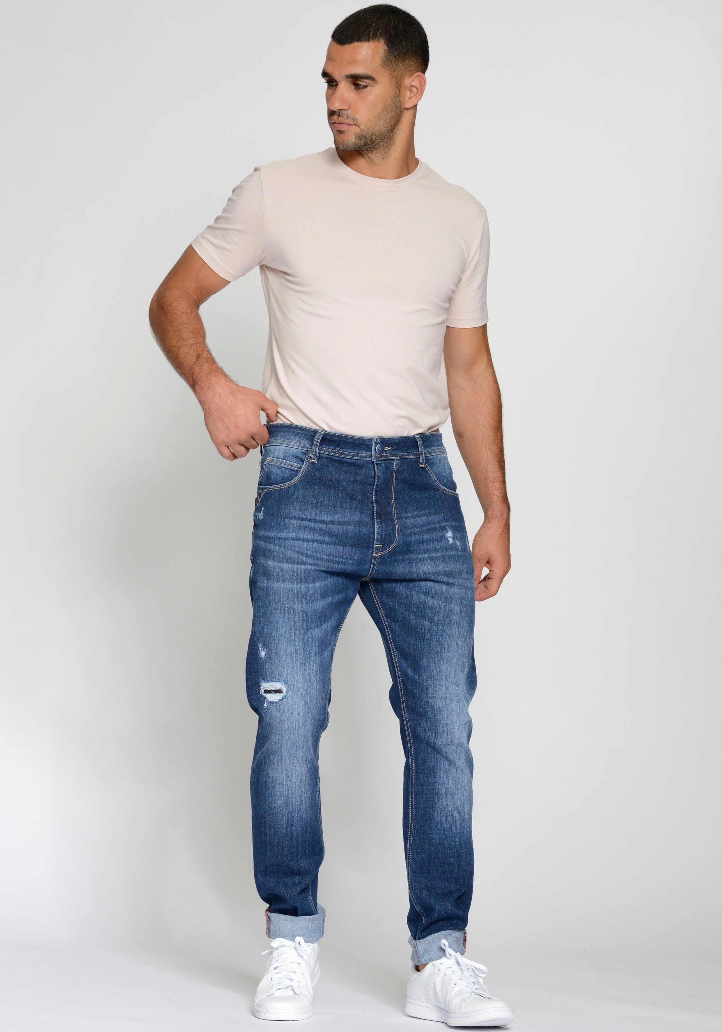 GANG Loose fit jeans 94ALESSIO met modieuze wijde broekspijpen