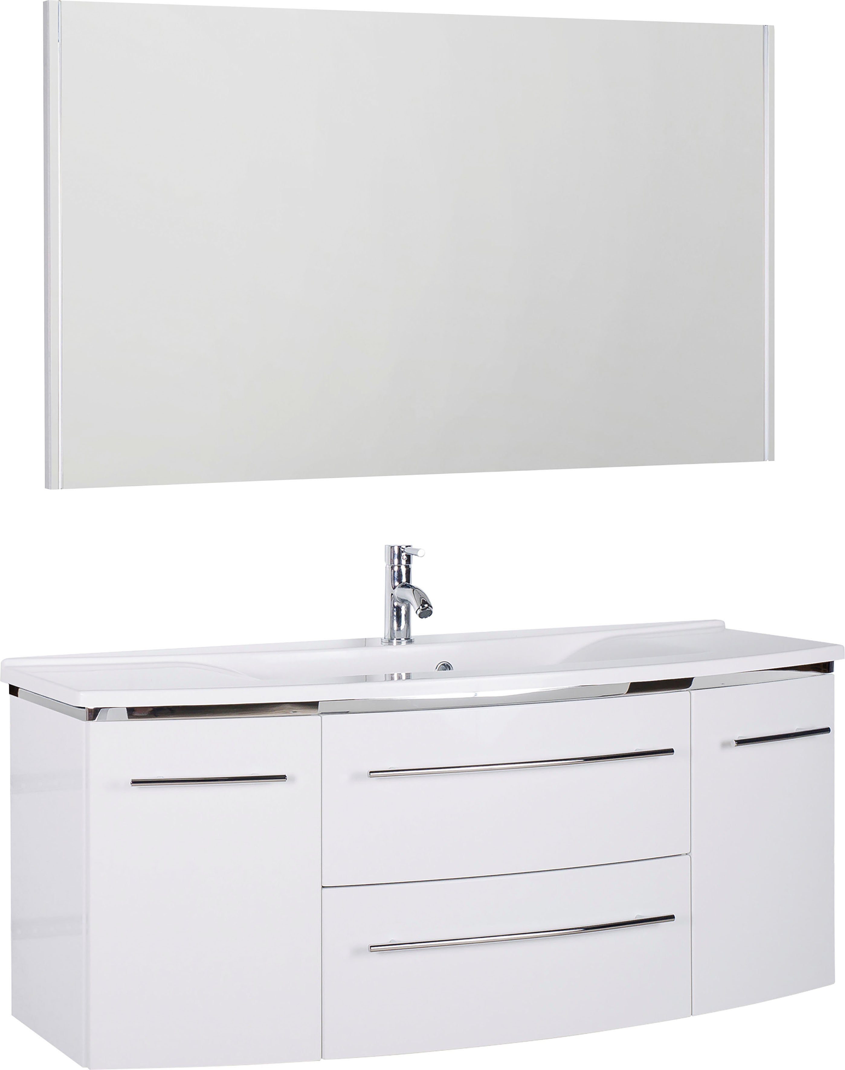 MARLIN Badkamerserie 3040 , breedte 120 cm (2-delig) badmeubelsets wit