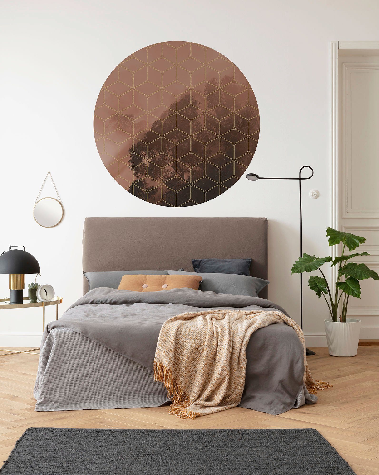 Komar Fotobehang Zelfklevend vlies - New Morning - Afmeting 125 x 125 cm (1 stuk)