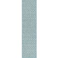 myflair moebel  accessoires loper outdoor crosses tapijtloper, platweefsel, ruitmotief, geschikt voor binnen en buiten, ideaal in entree  hal blauw
