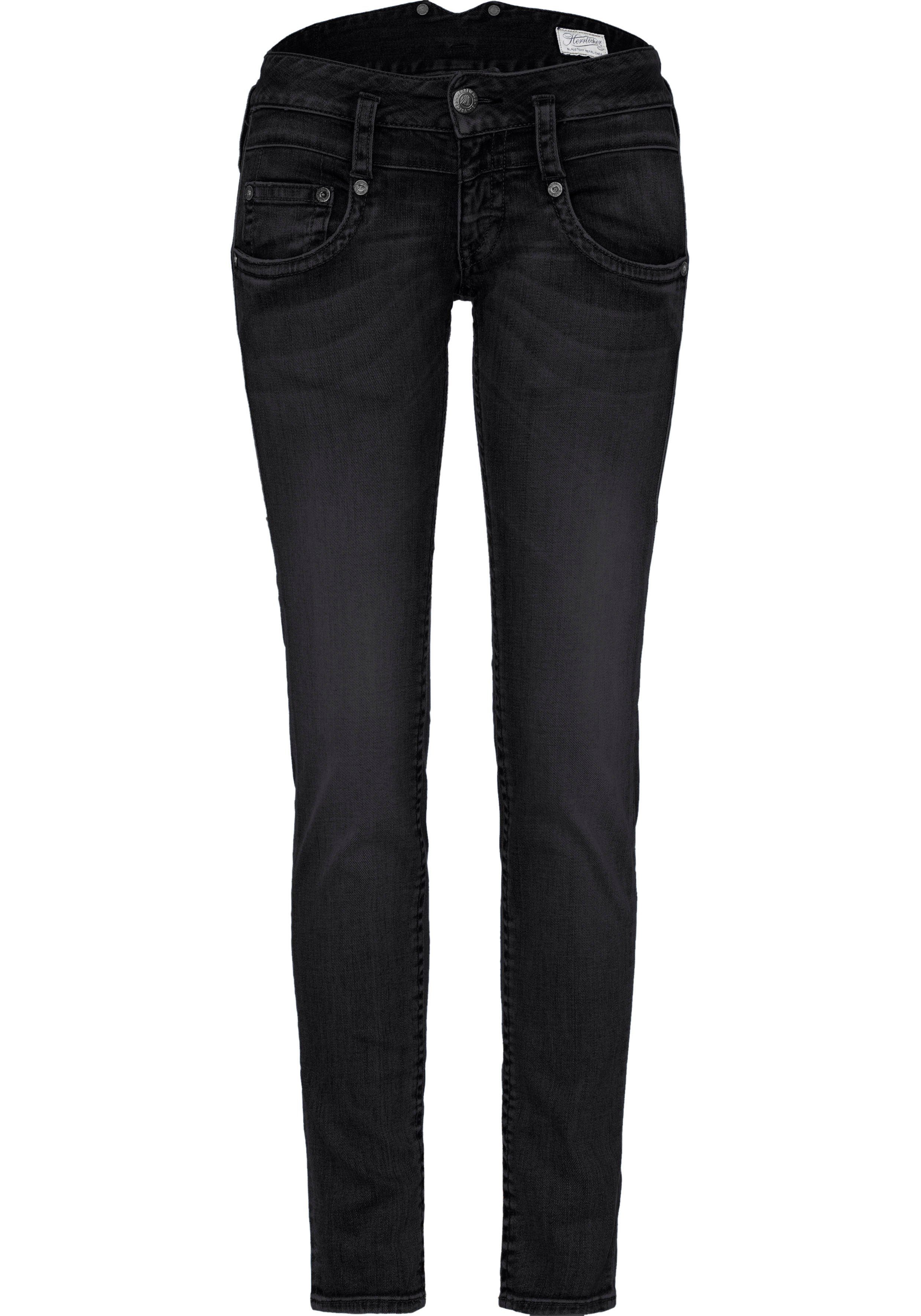 Herrlicher Skinny jeans PITCH SLIM REUSED DENIM Low waist met licht push-upeffect