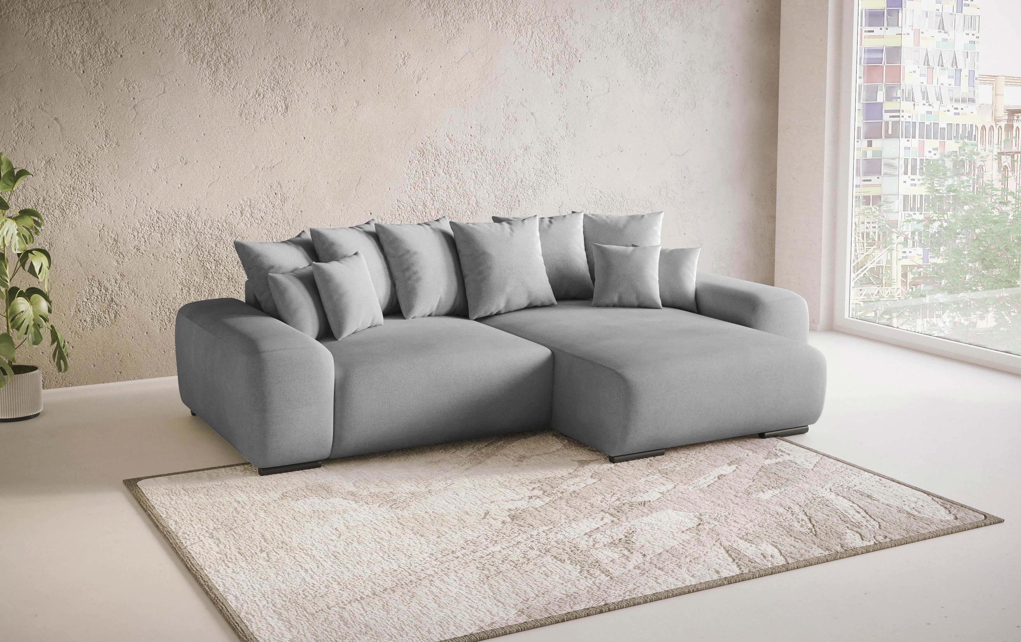 Mr. Couch Hoekbank Sundance L-vorm Doorlopende slaper met EasyBett-slaapfunctie, bedlade