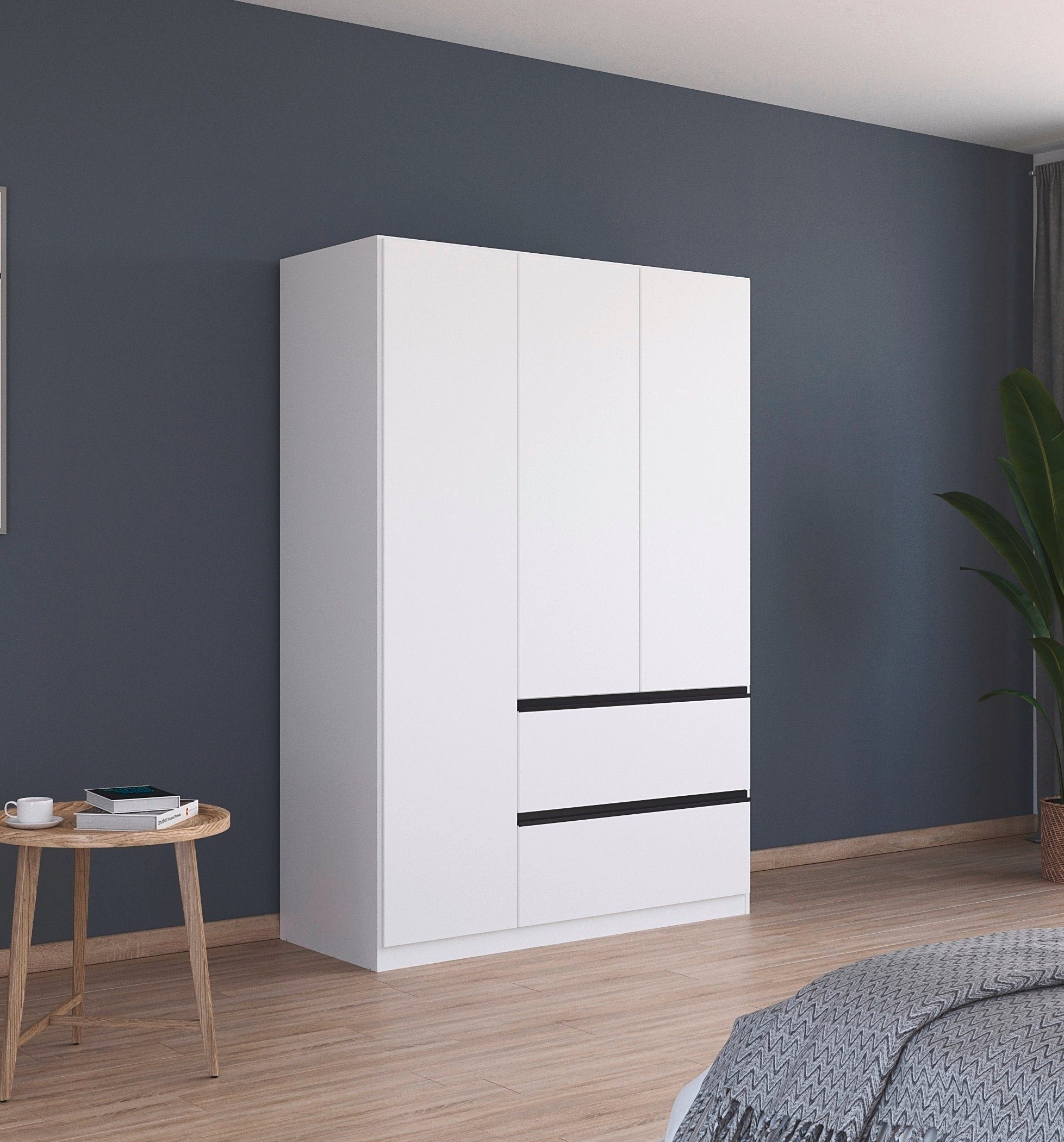rauch Draaideurkast Kledingkast Kast Garderobe Wasmand COSTA in 3 Breedtes veel ruimte, greeploze front en push-to-open functie made in germany