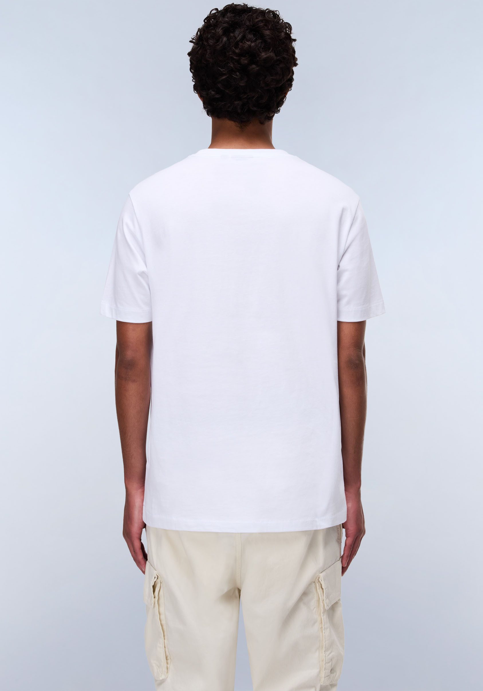 Napapijri T-shirt S-BOX LOGO met silikonprint