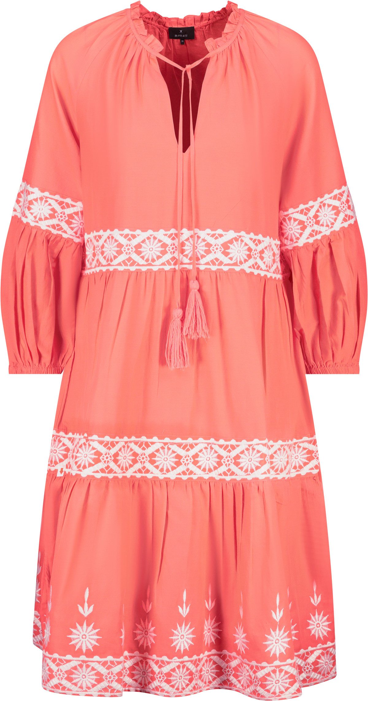 Monari Blousejurk met contrastkleurige kant