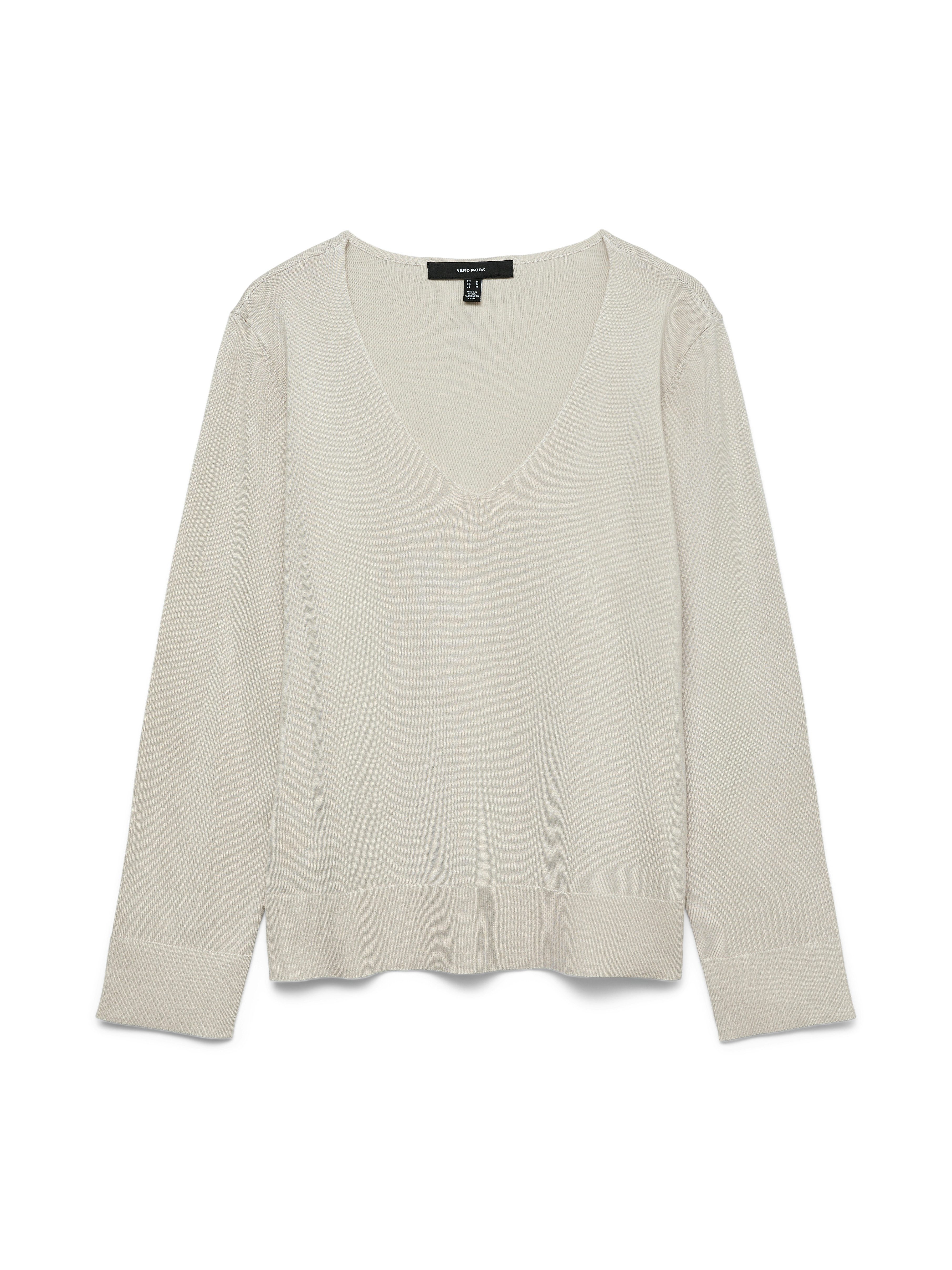 Vero Moda Gebreide trui VMSILJE LS V-NECK PULLOVER GA NOOS