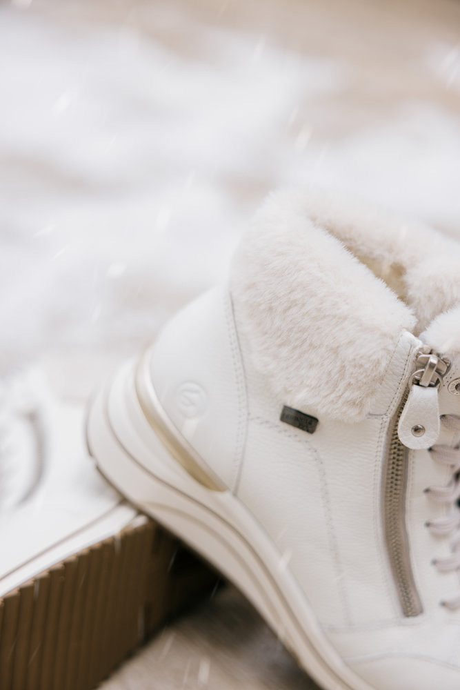 Remonte Winterlaarsjes sleehak, veterschoenen met waterafstotende tex-membraan